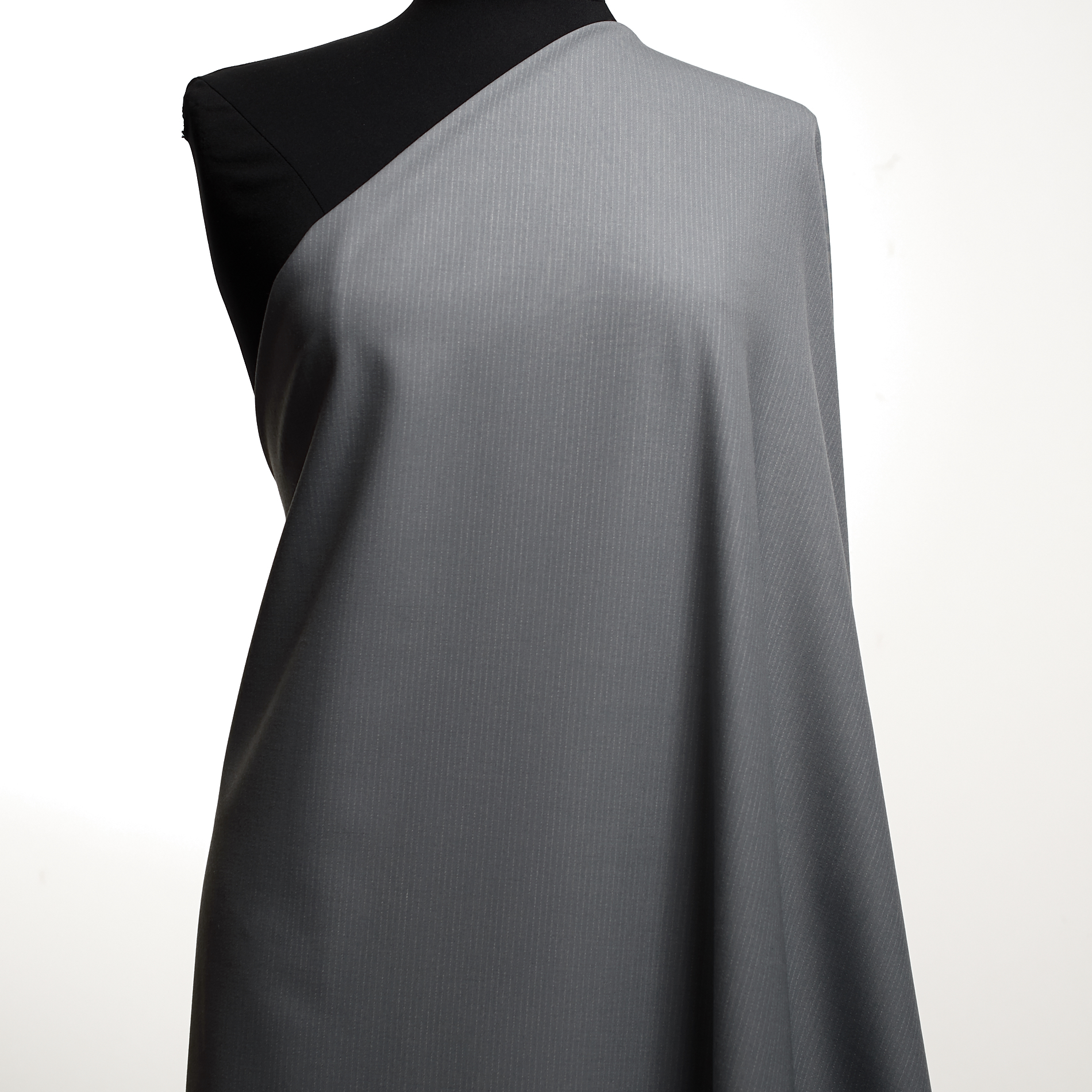 Wolle Mix, Streifen, Melange, Silver Blue