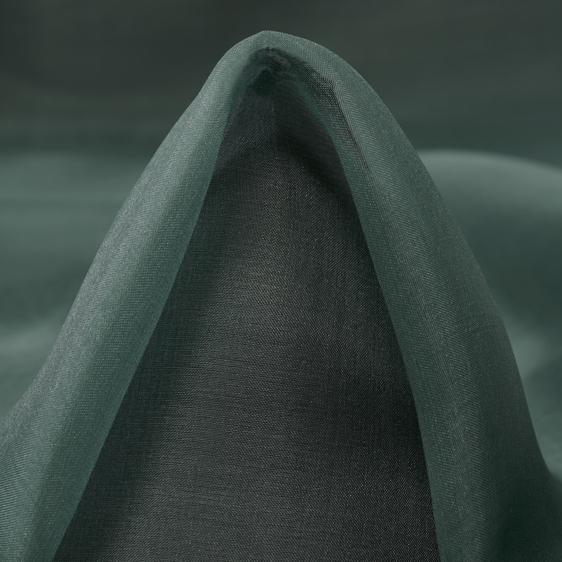 Organza, Silk, Shimmering, Milky Green