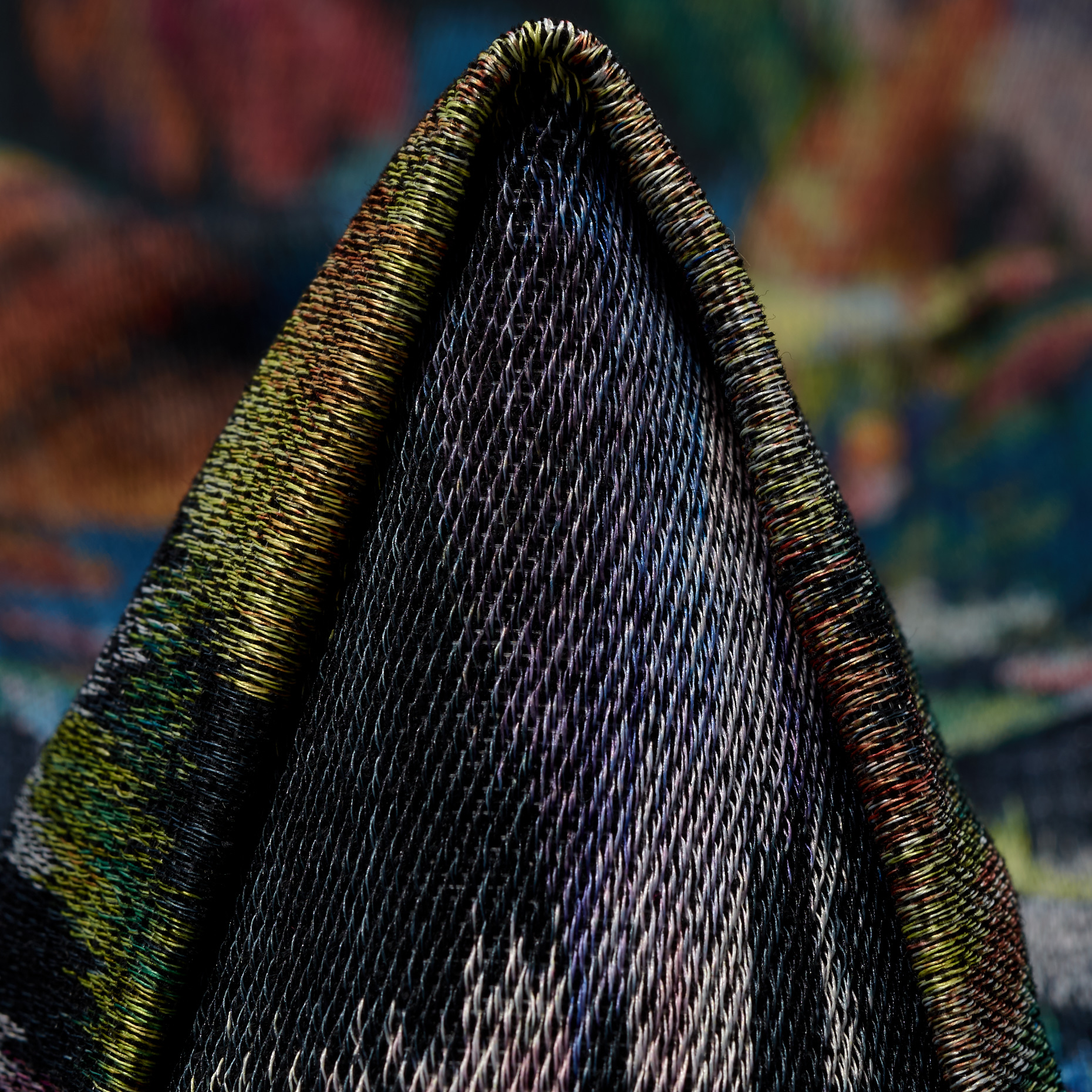 Jacquard, Cotton Blend, Floral, Cyaneus&Golden Apricot