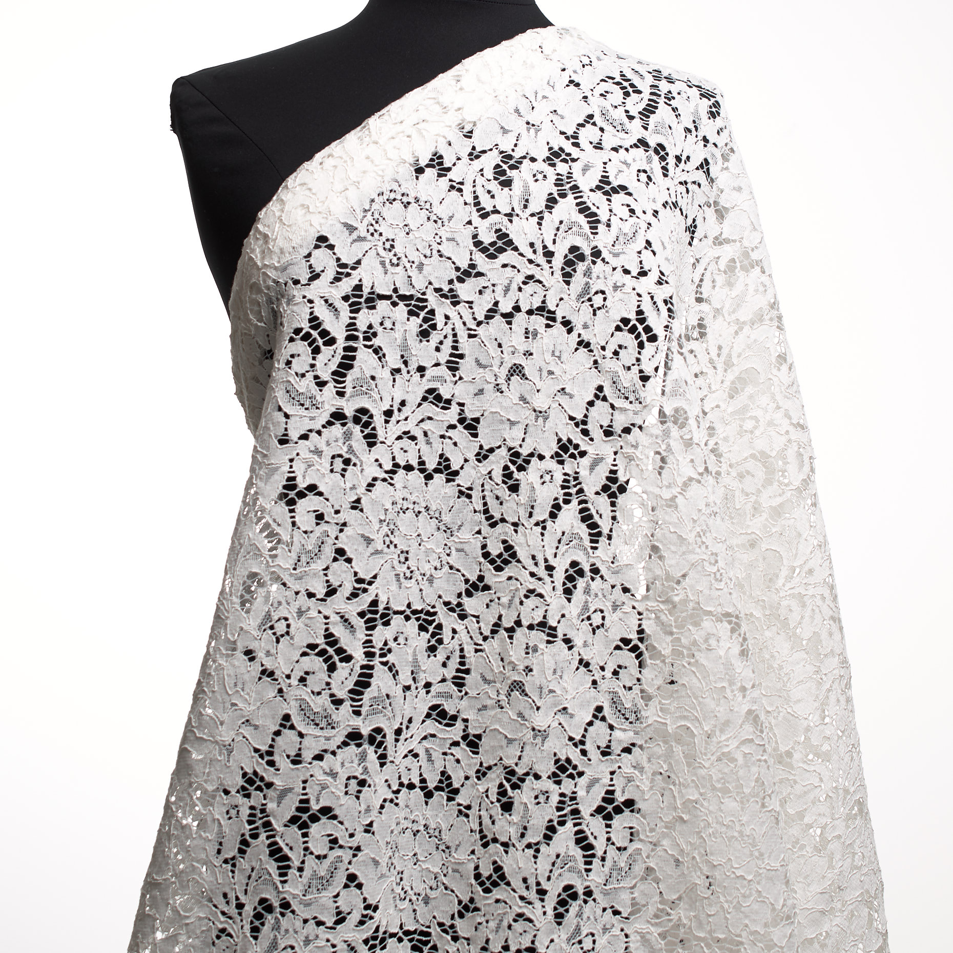 Spitze, Baumwolle, Floral, Snow White