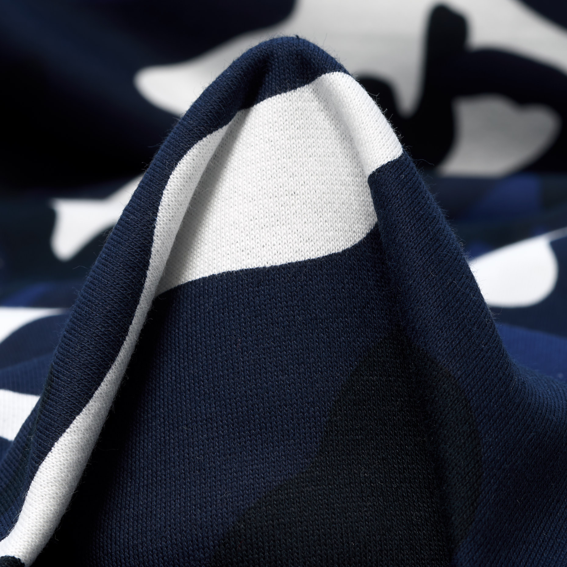 Jersey, Cotone, Camouflage, Midnight Blue