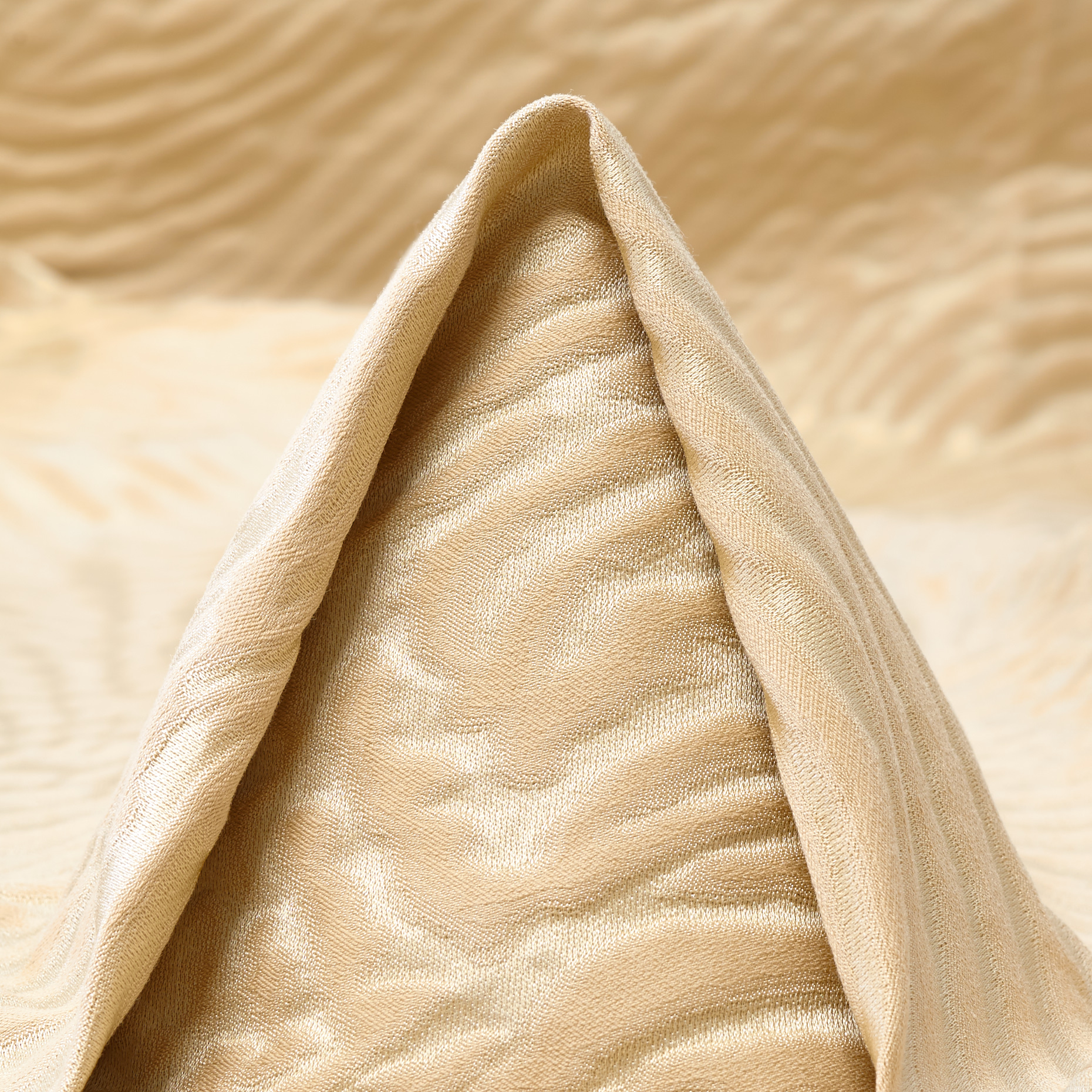 JACQUARD, LINEN, SILK BLEND, BISCOTTI