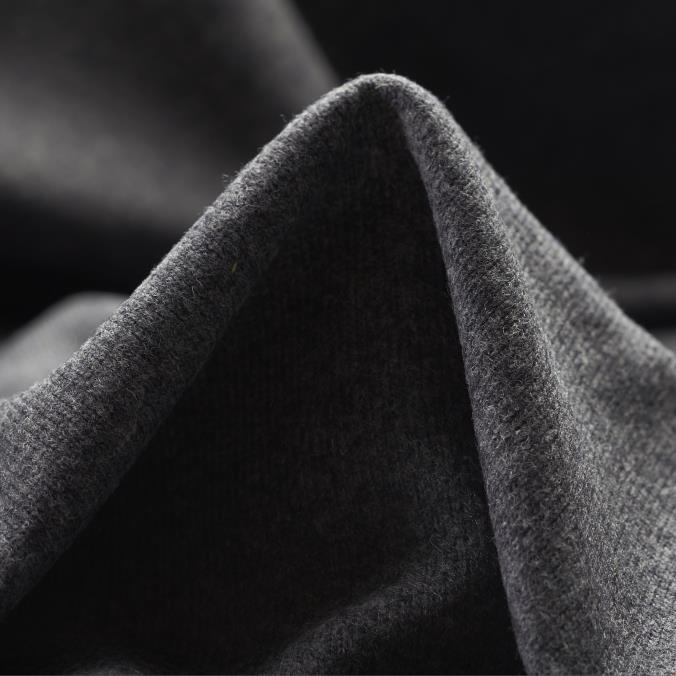 Jersey, Lana, Spalmato, Granite Gray