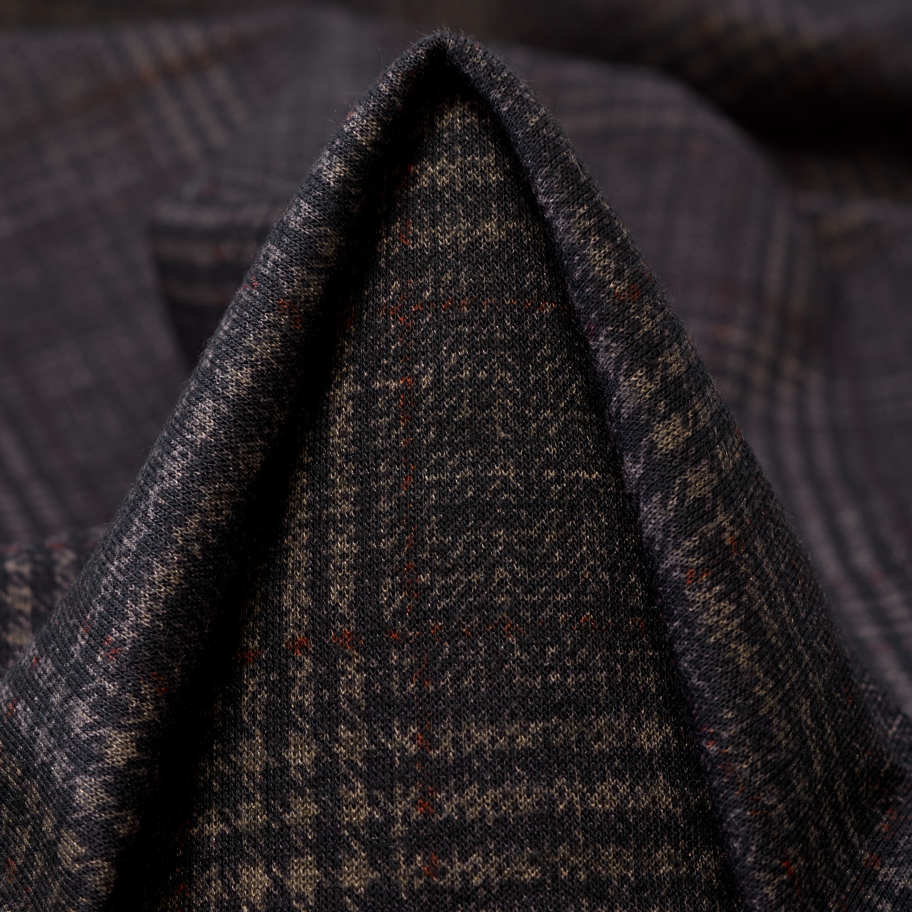 JERSEY, COTTON, CHECK, TURKISH COFFEE&JET BLACK (F000047630)