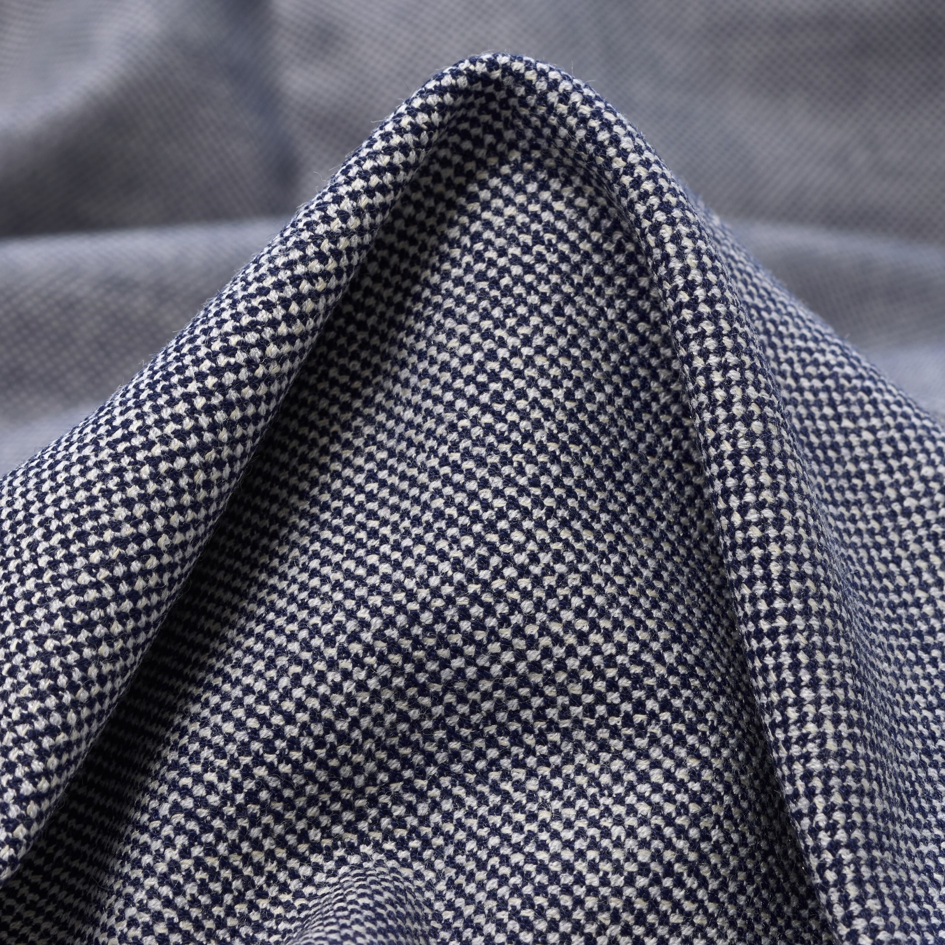 TWILL, VISCOSE BLEND, ELASTIC, PARISIAN NIGHT&SNOW WHITE (F000033532)