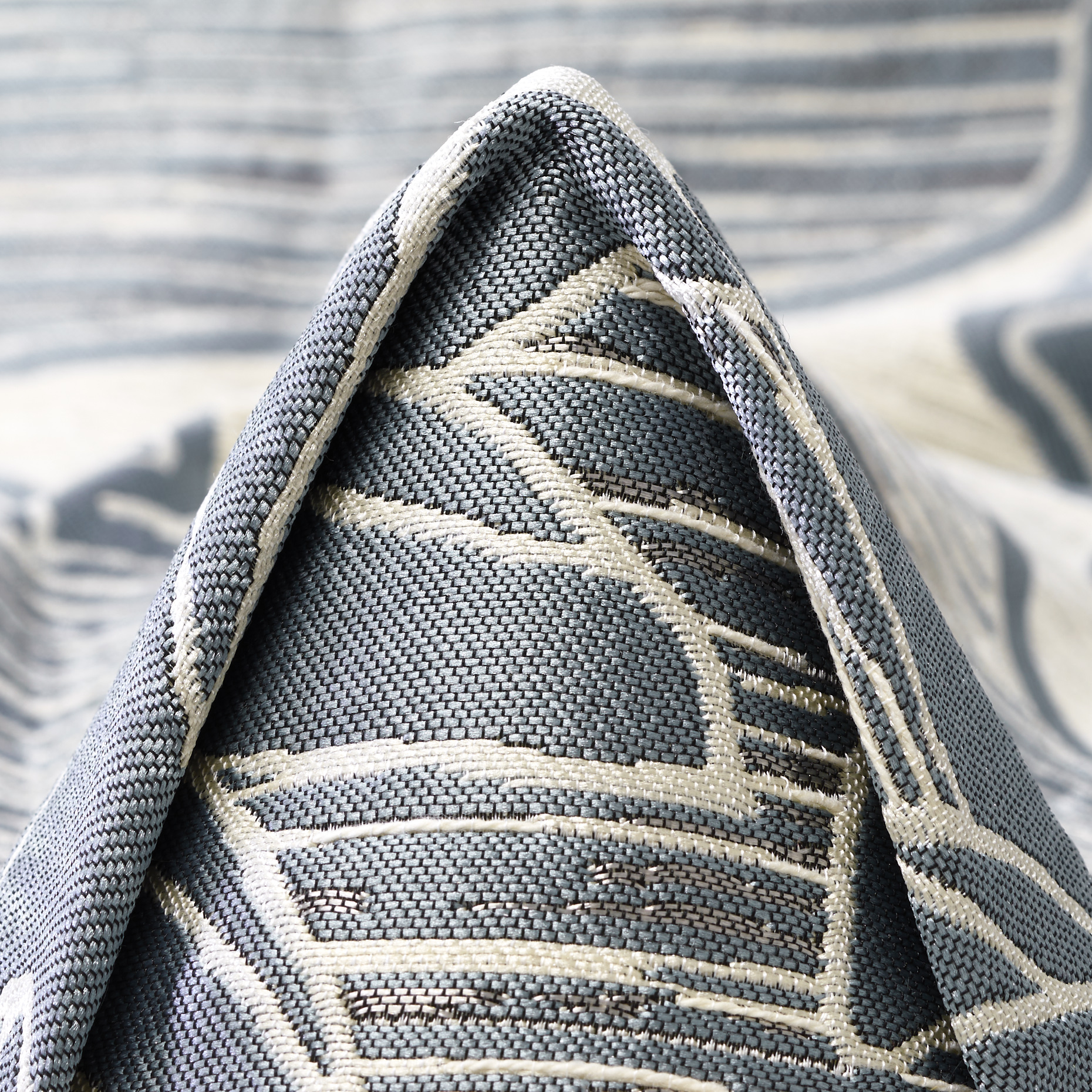 Jacquard, Coton Mixte, Rain Washed&Antique White