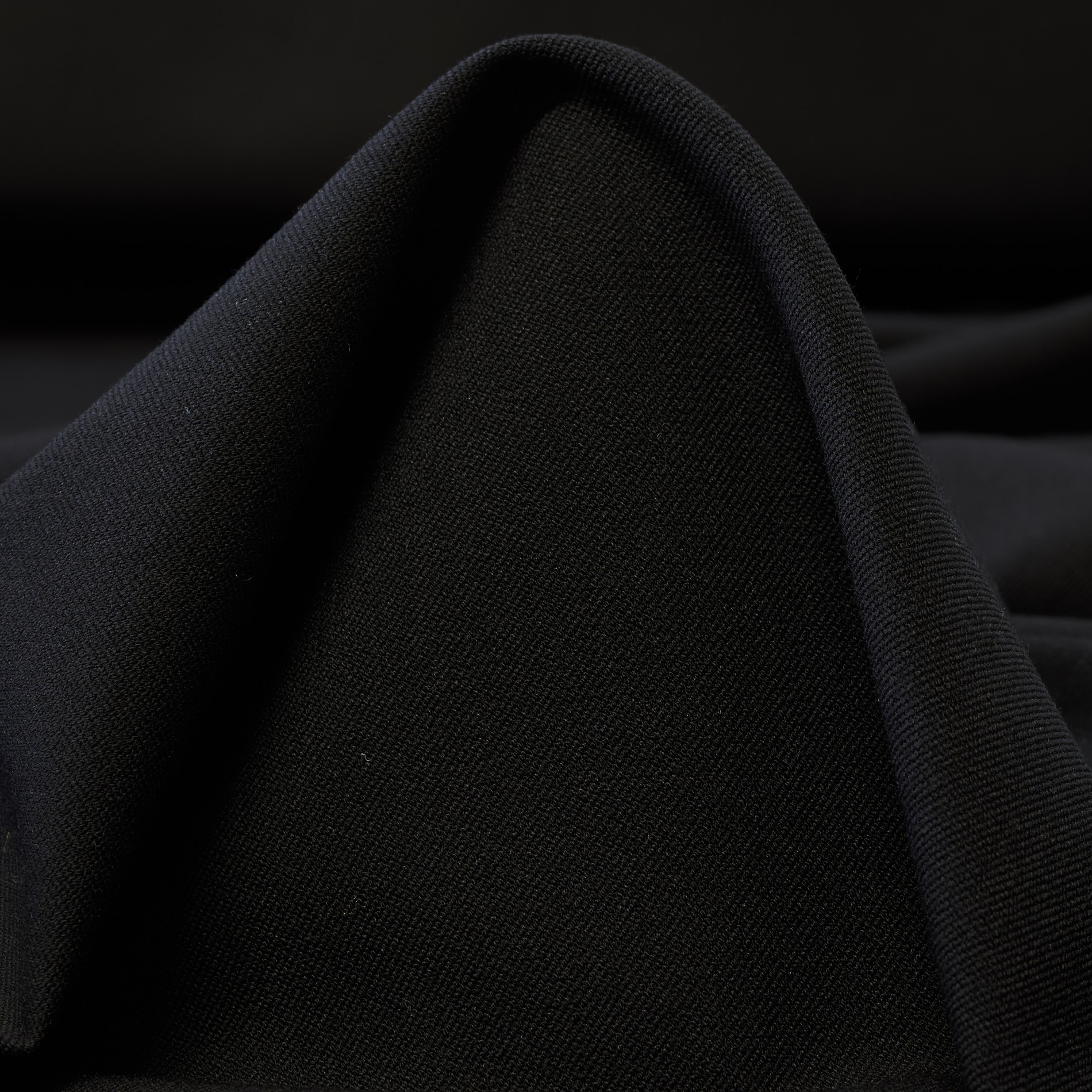 TWILL, VISCOSE BLEND, ELASTIC, RAVEN BLACK