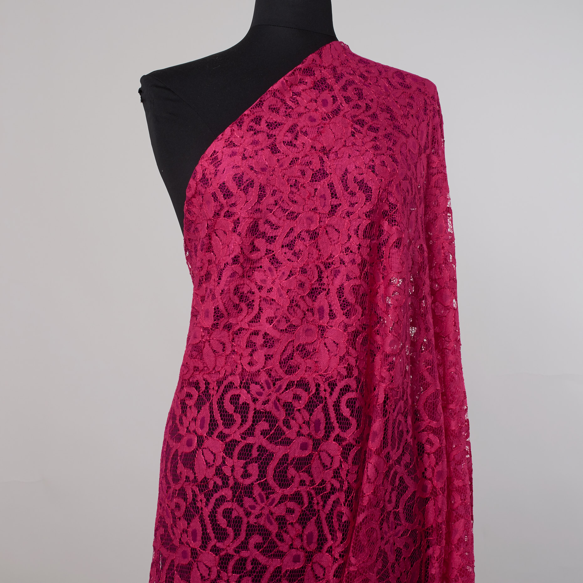 LACE, VISCOSE, RASPBERRY