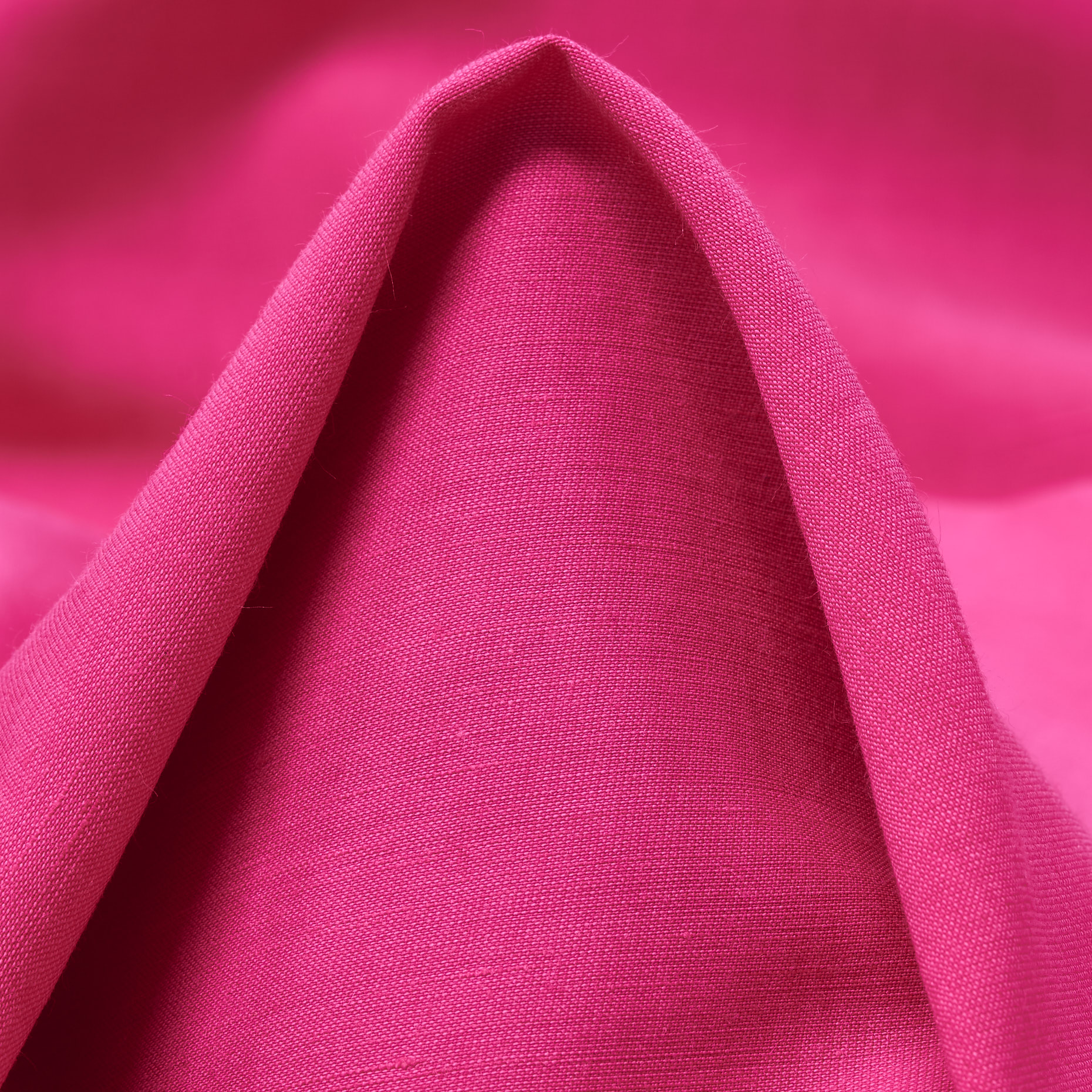 Sateen, Lino, Viscosa, Fuchsia Rose
