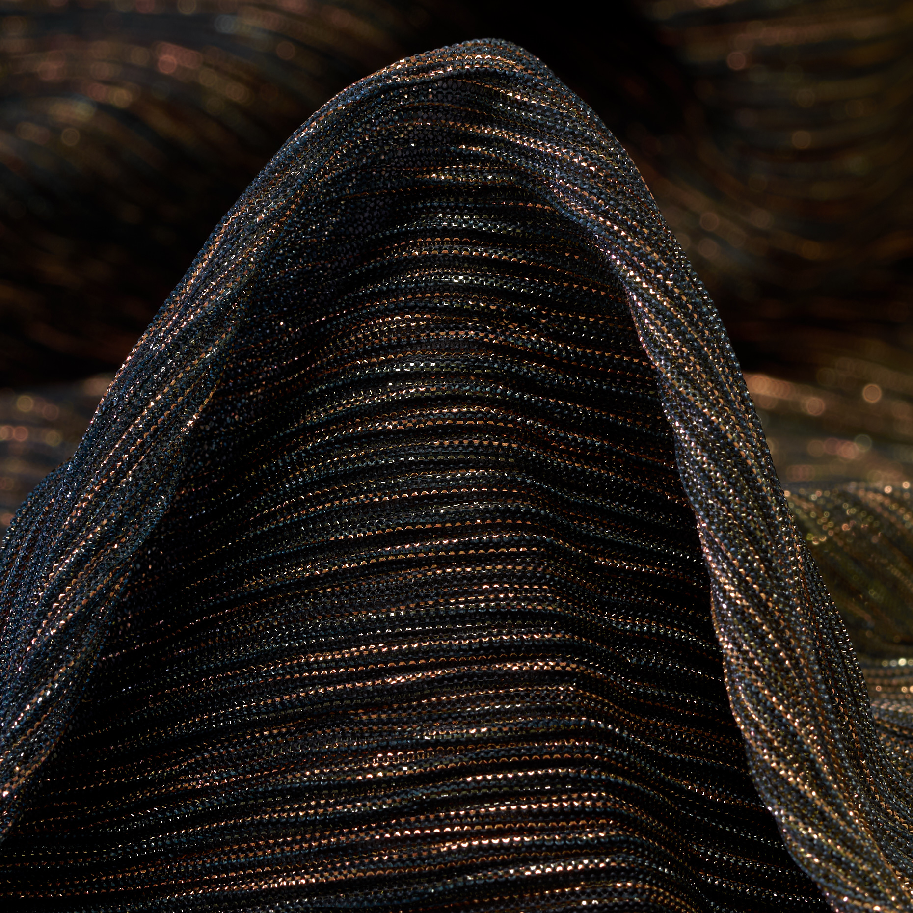 Jersey, Lurex, Shimmering, Toffee&Gilded Beige