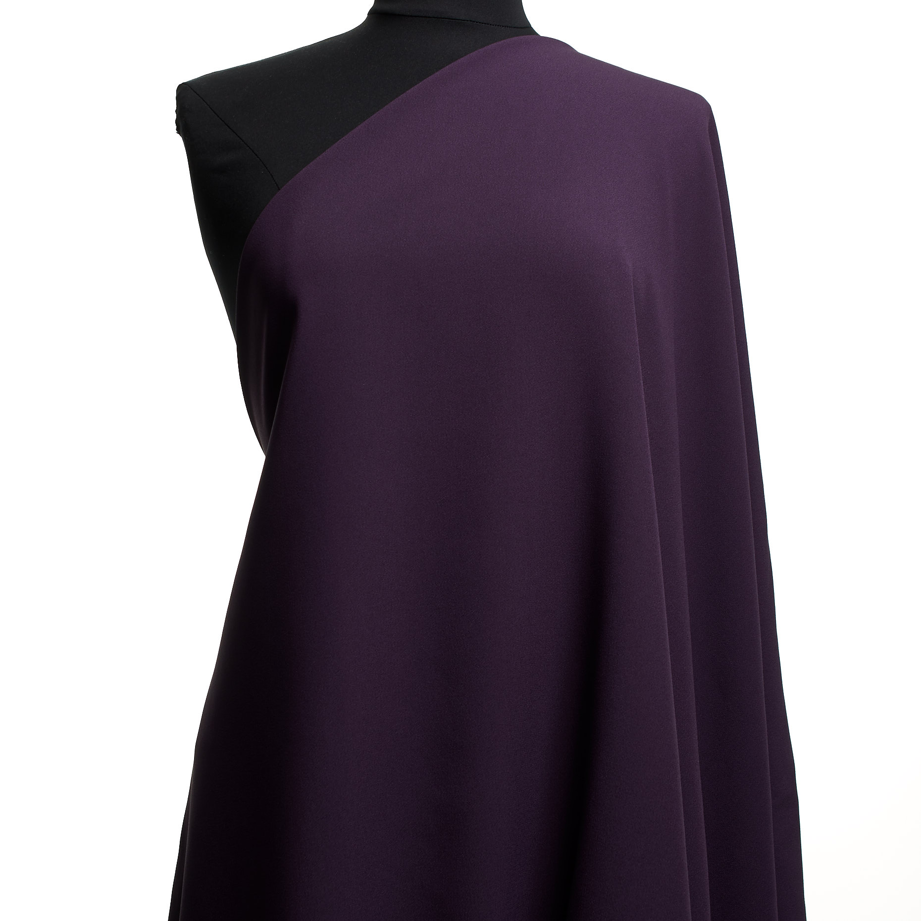 Crêpe, Satin, Acetate, Purple Velvet