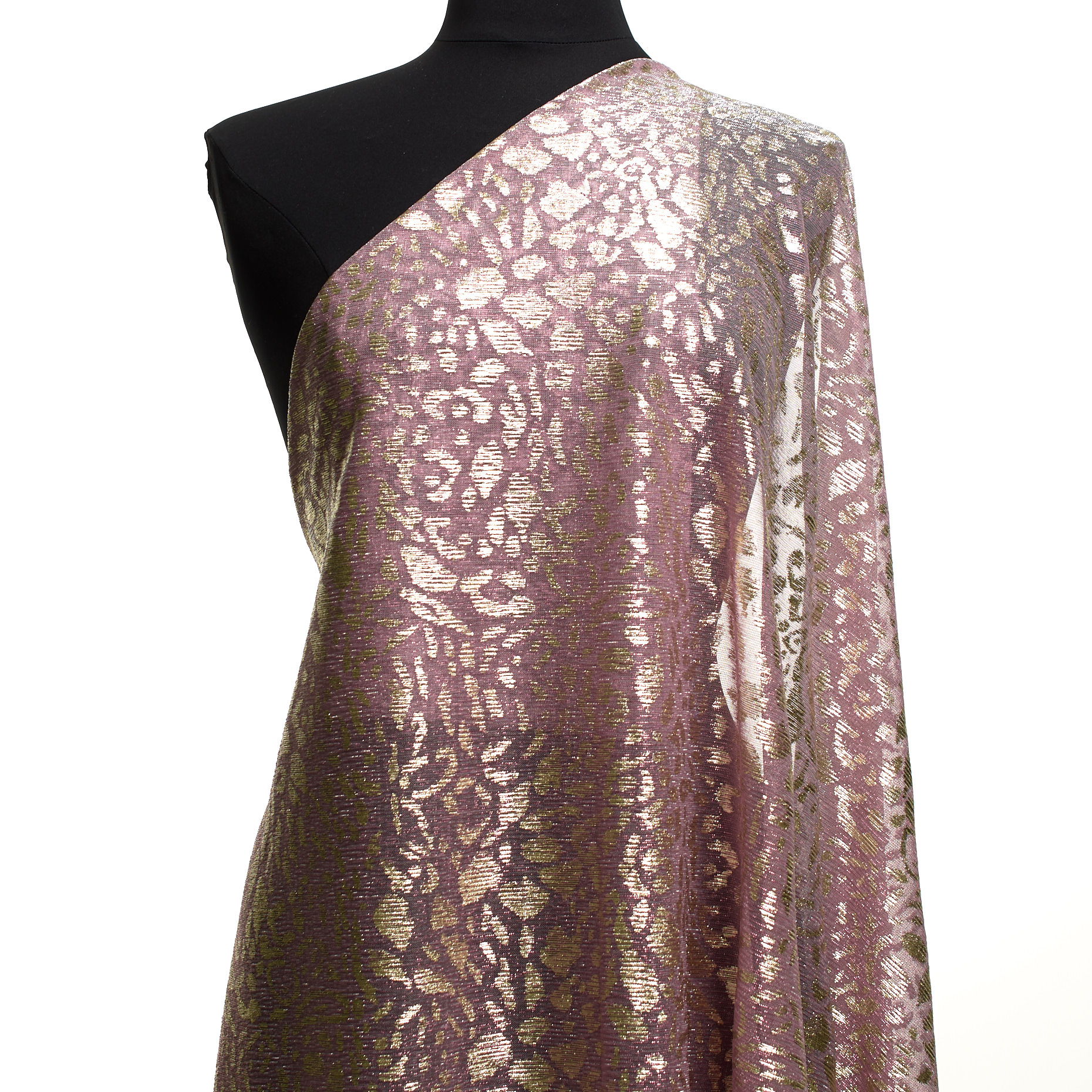 Jersey, Lurex, Transparent, Winsome Orchid&Red Gold