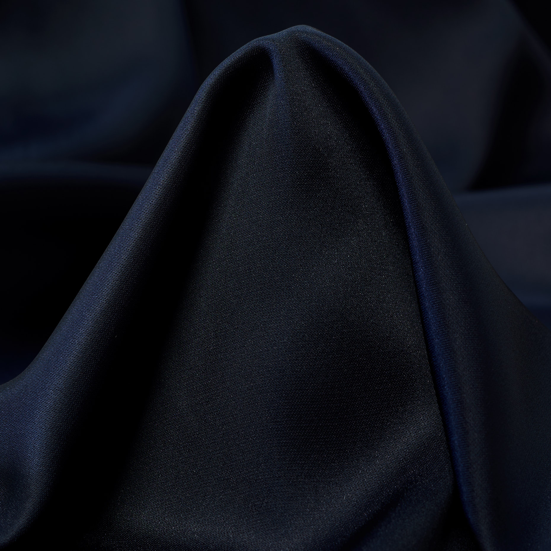 Satin, Acetate, Silk, Polar Night