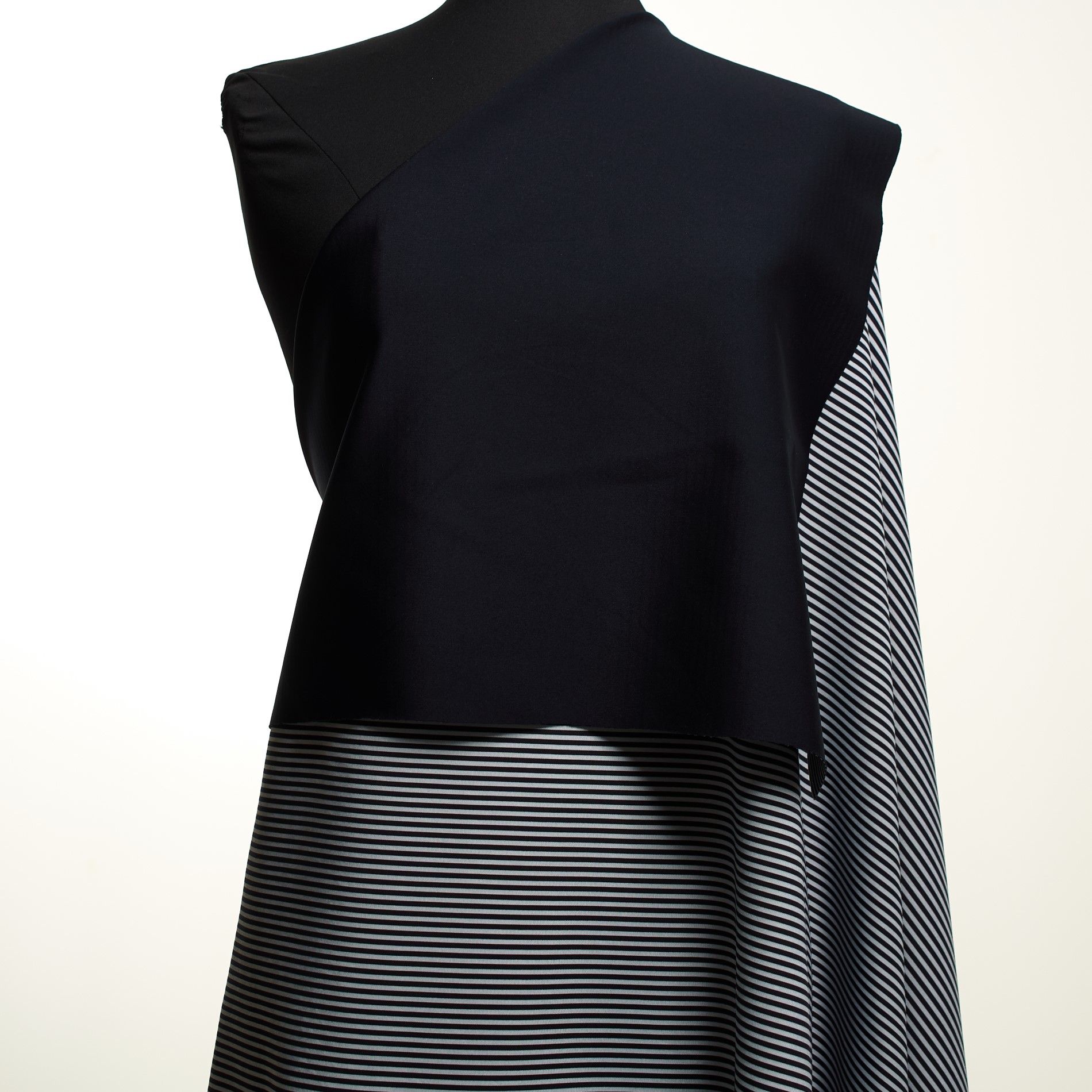 Techno Jersey, Double, Paski, Midnight Blue&Silver Gray
