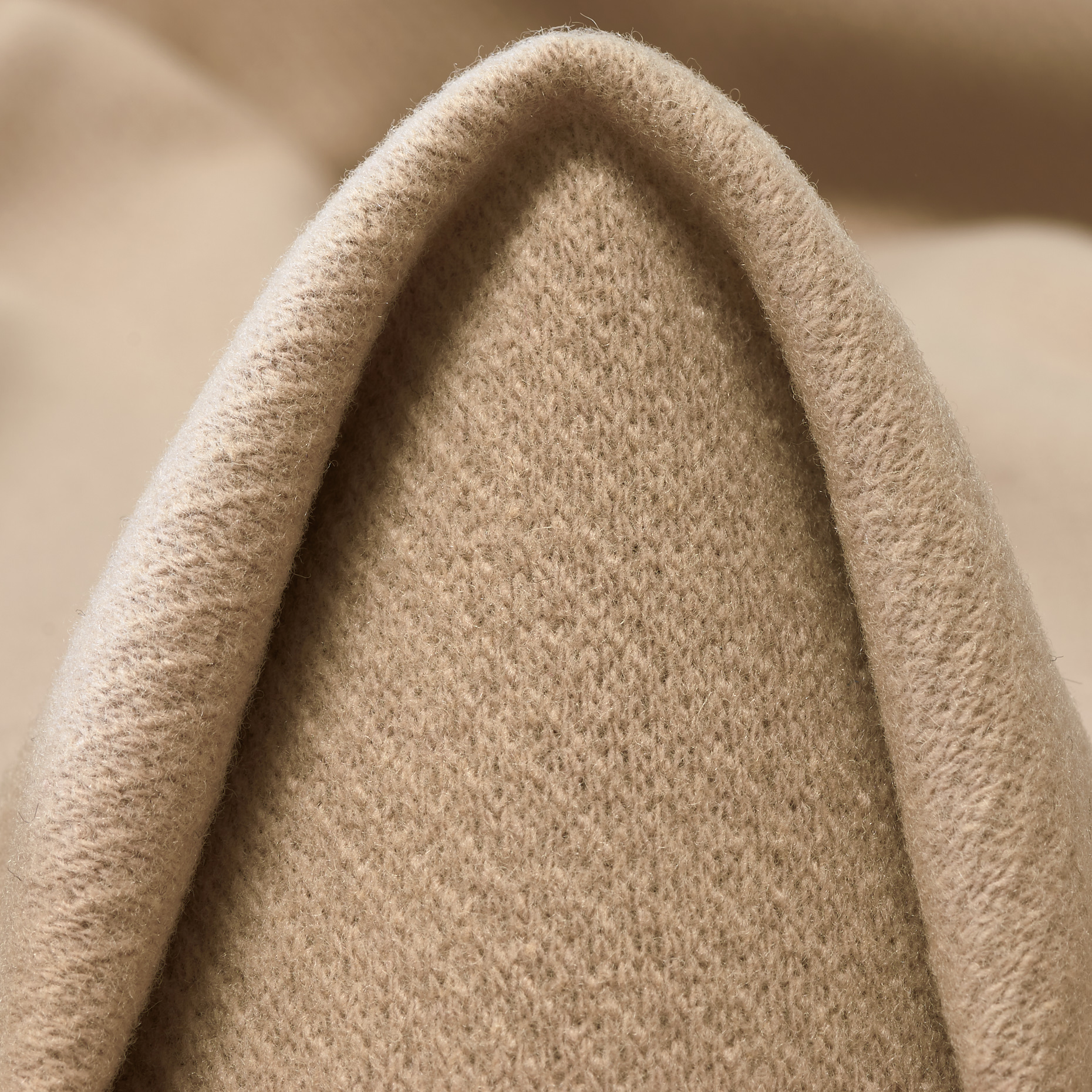 KNIT, BOILED WOOL, MELANGE, BROWN RICE (F000047583)