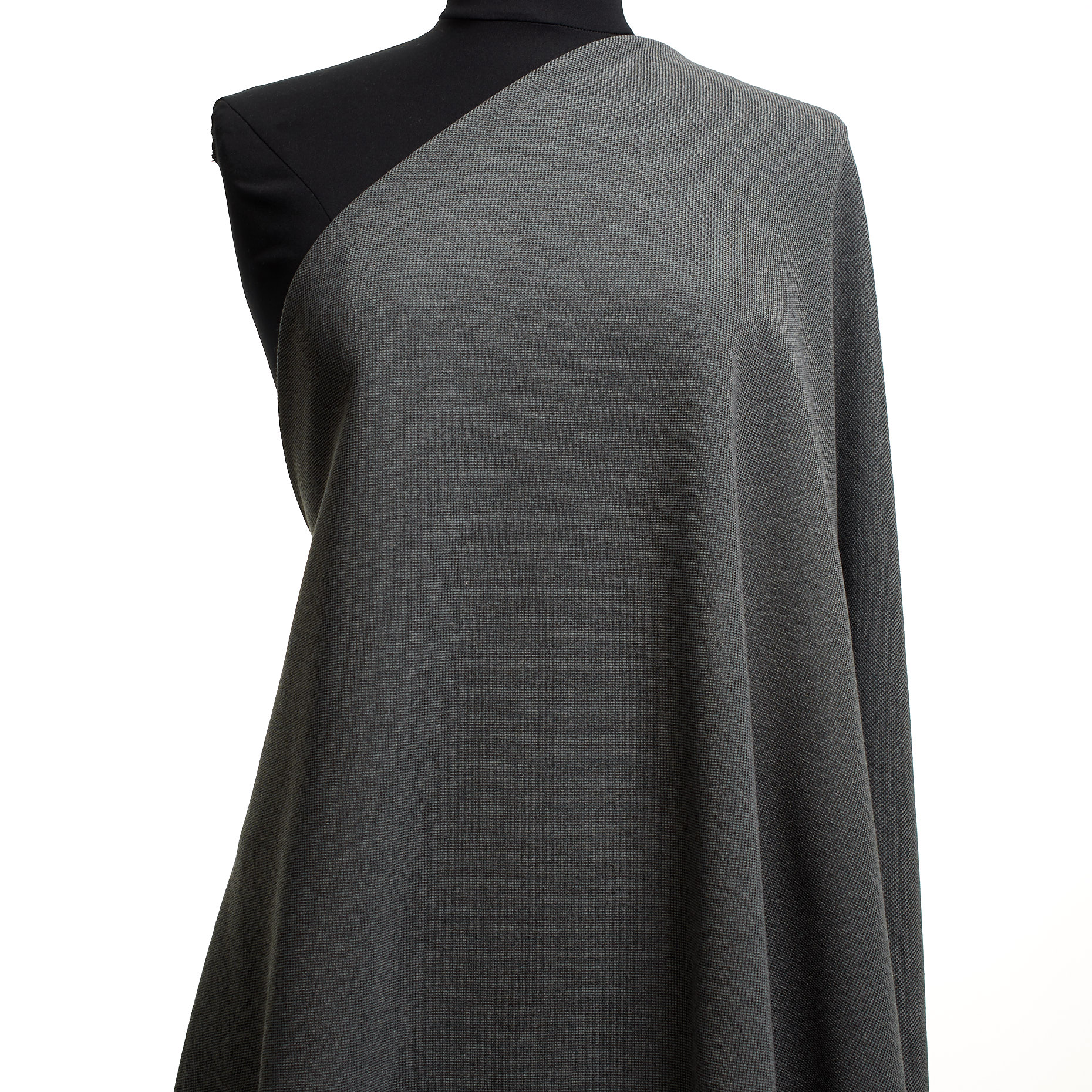 Jersey, Baumwolle Mix, Melange, Steel Gray
