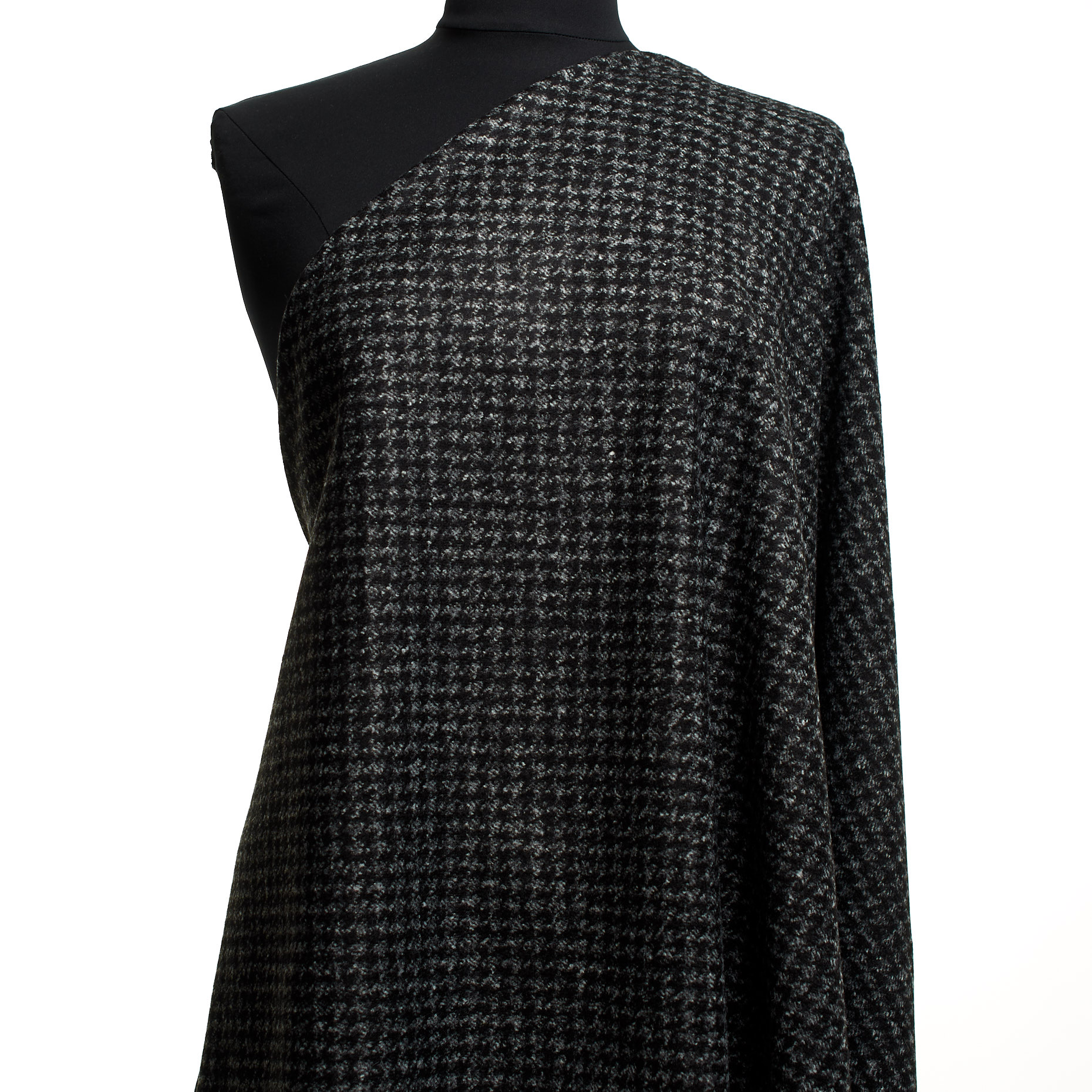 Jersey, Wolle Mix, Brushed, Blackened Pearl