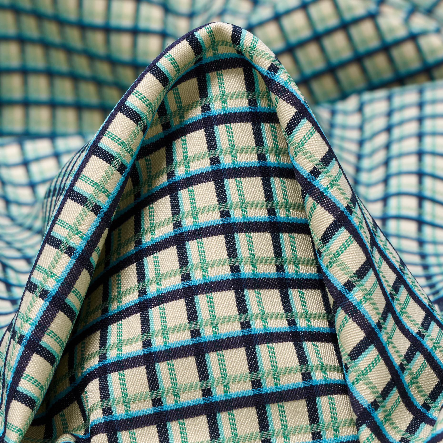 Jacquard, Cotone, Stretch, Almond&Cadmium