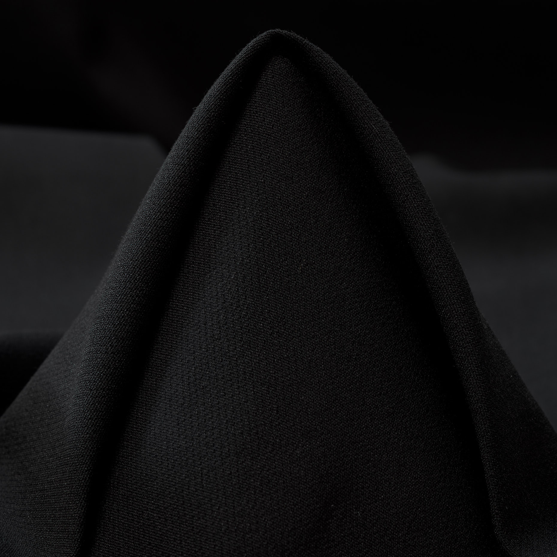 TWILL, COTTON, ELASTIC, JET BLACK