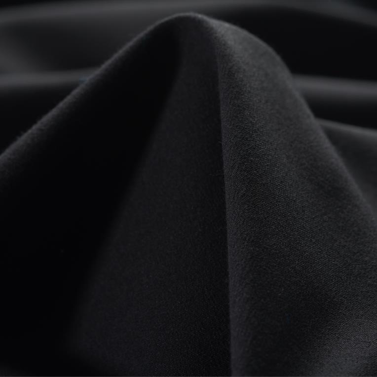 Jacquard Double, Cotone, Stretch, Raven Black&Mediterranian Blue