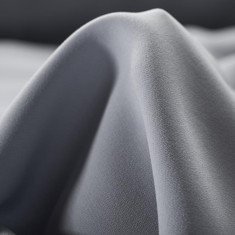 CRÊPE, TRIACETATE, ILLUSION BLUE (F000029538)
