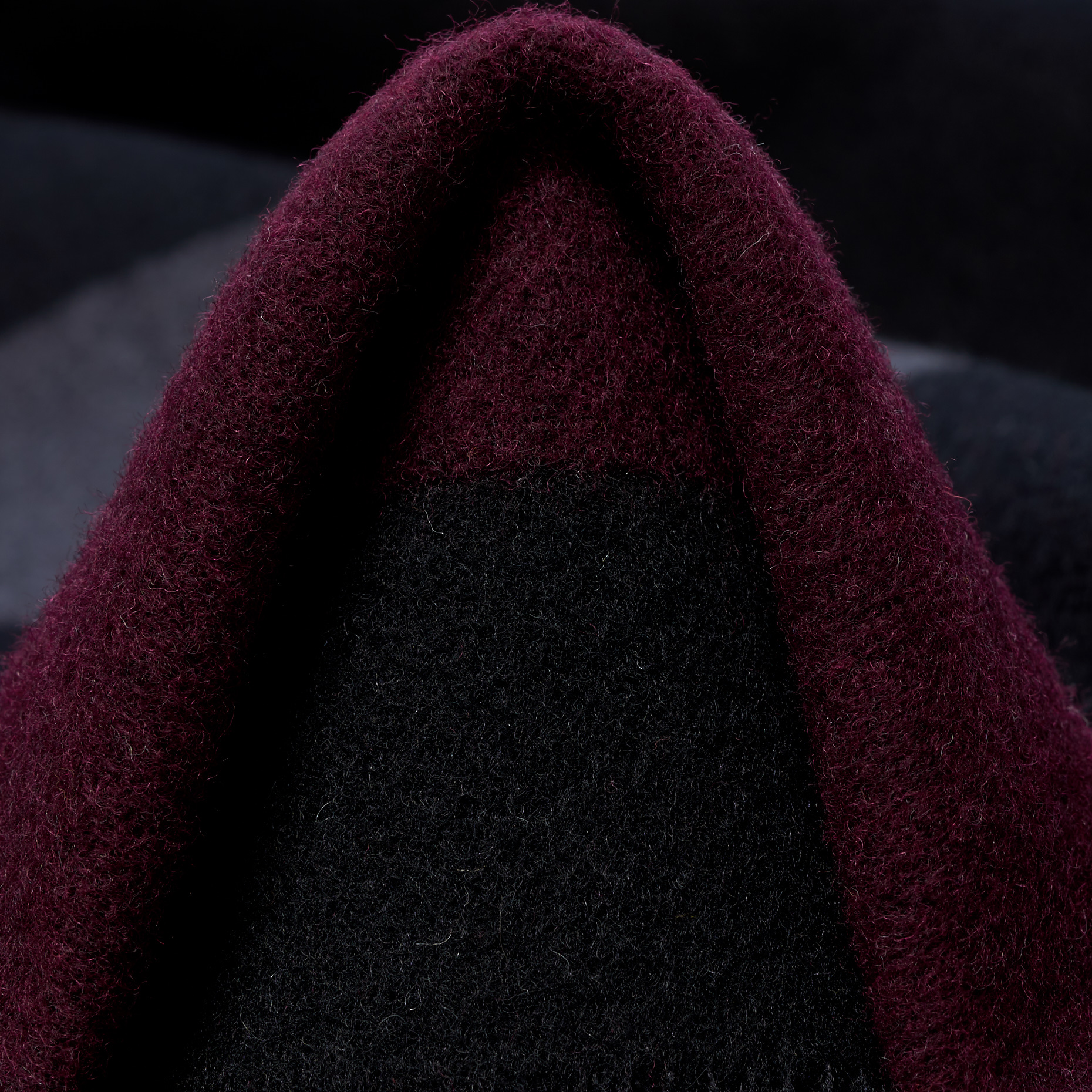 Double, Gekochte Wolle, Schurwolle, Cabernet&Raven Black