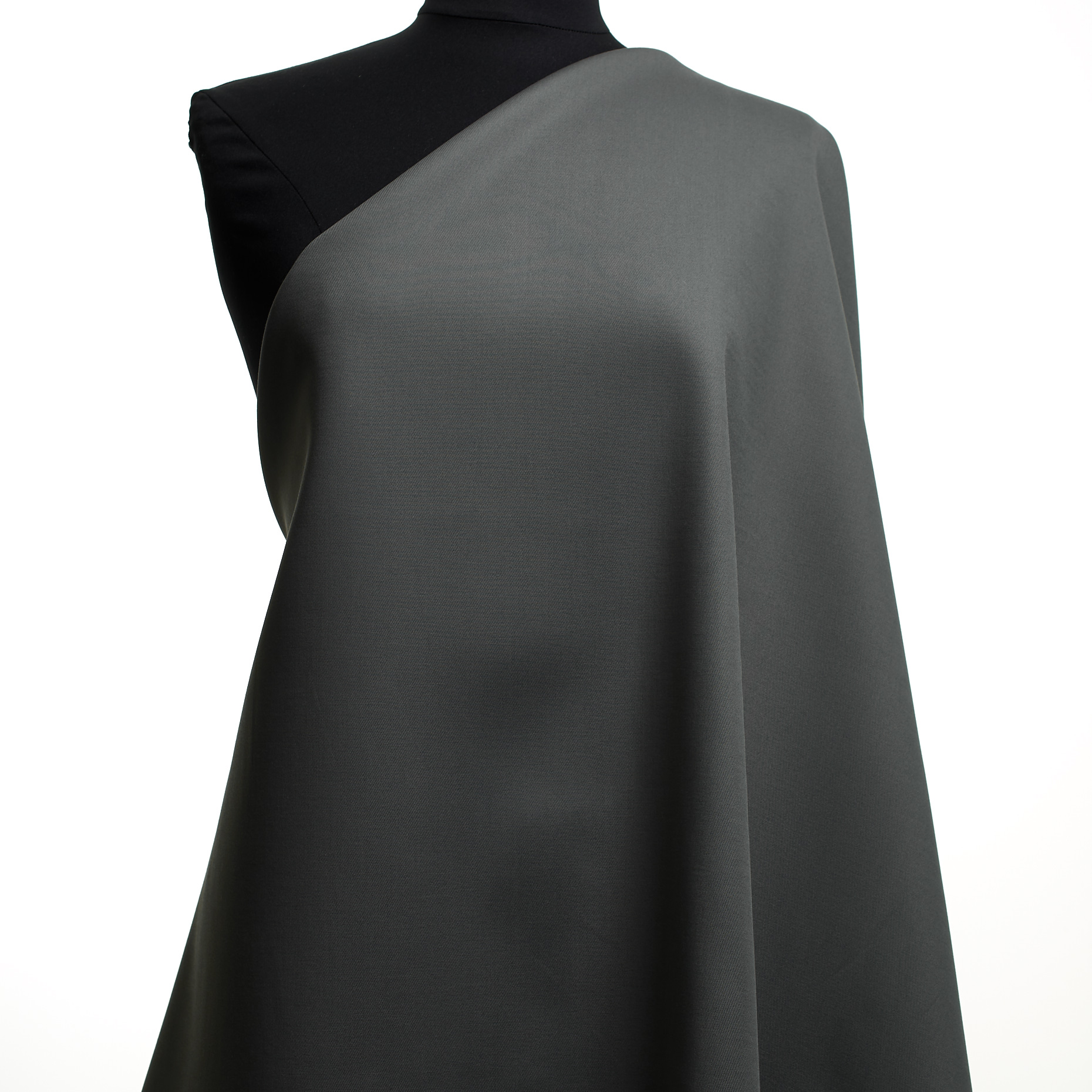 Twill, Cotone, Stretch, Steel Gray