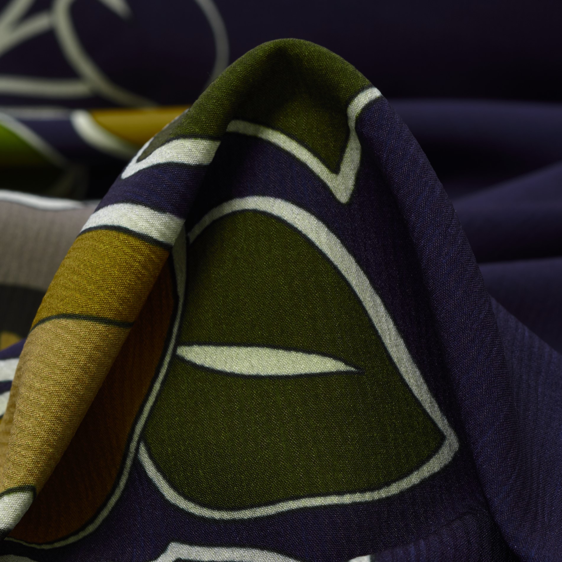 DOUBLE, ELASTIC, NAVY PEONY