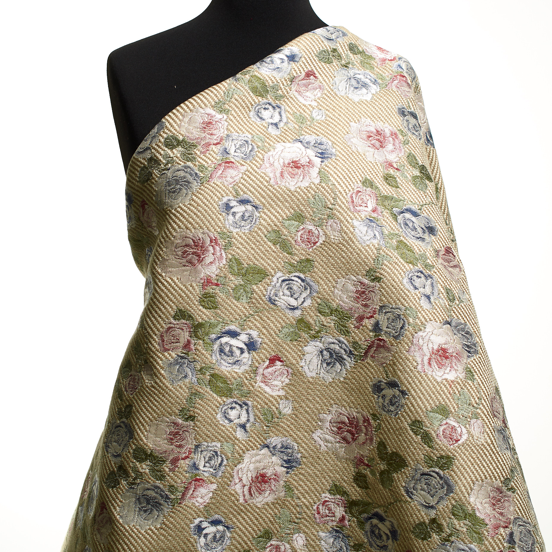 JACQUARD, LINEN, FLORAL, CORNSTALK&SAVVY RED