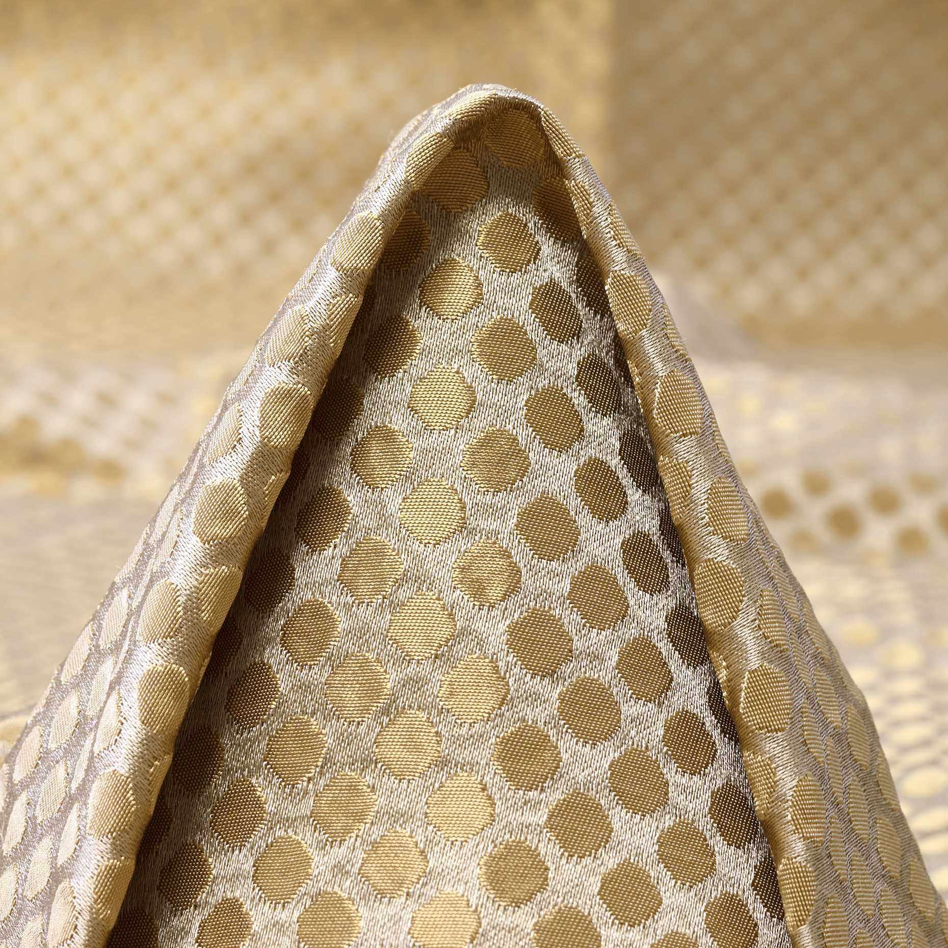Jacquard, Misto Viscosa, Puntinato, Gilded Beige&Curry (F000053894)