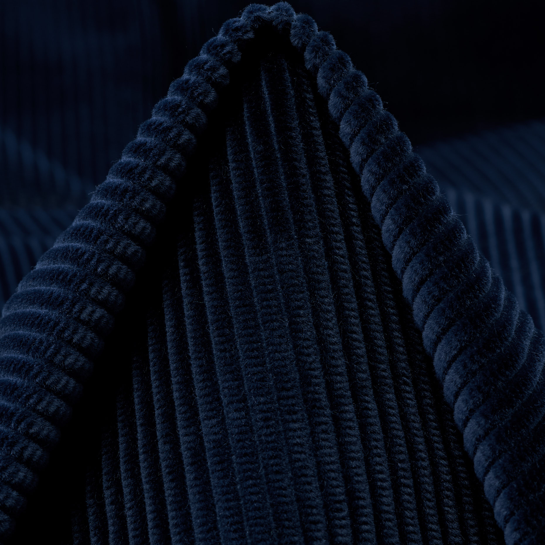 Velluto a Coste, Cotone, Blue Opal
