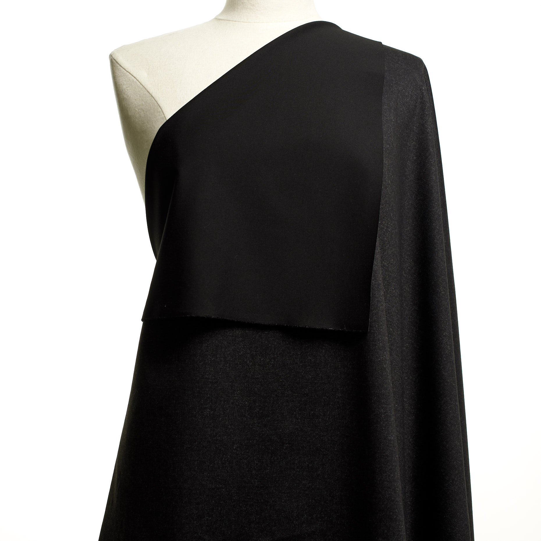 Jersey, Punto Milano, Mieszanka wiskozy, Dark Shadow