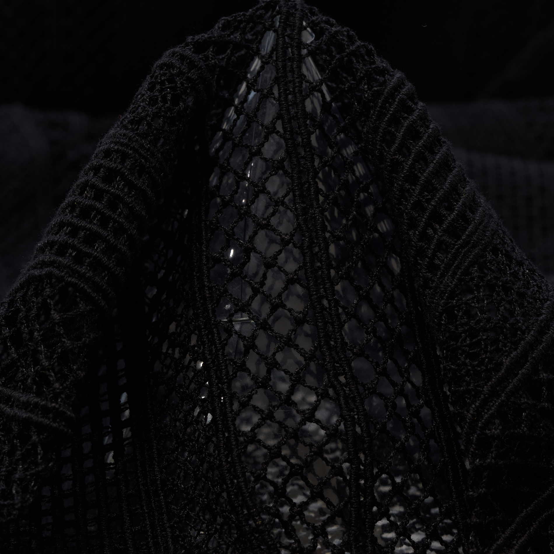 Encaje, Algodón, Raven Black