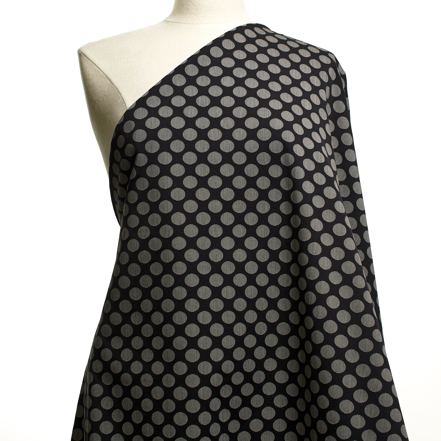 Jacquard Double, Cotton, Elastic, Midnight Blue&Ivory