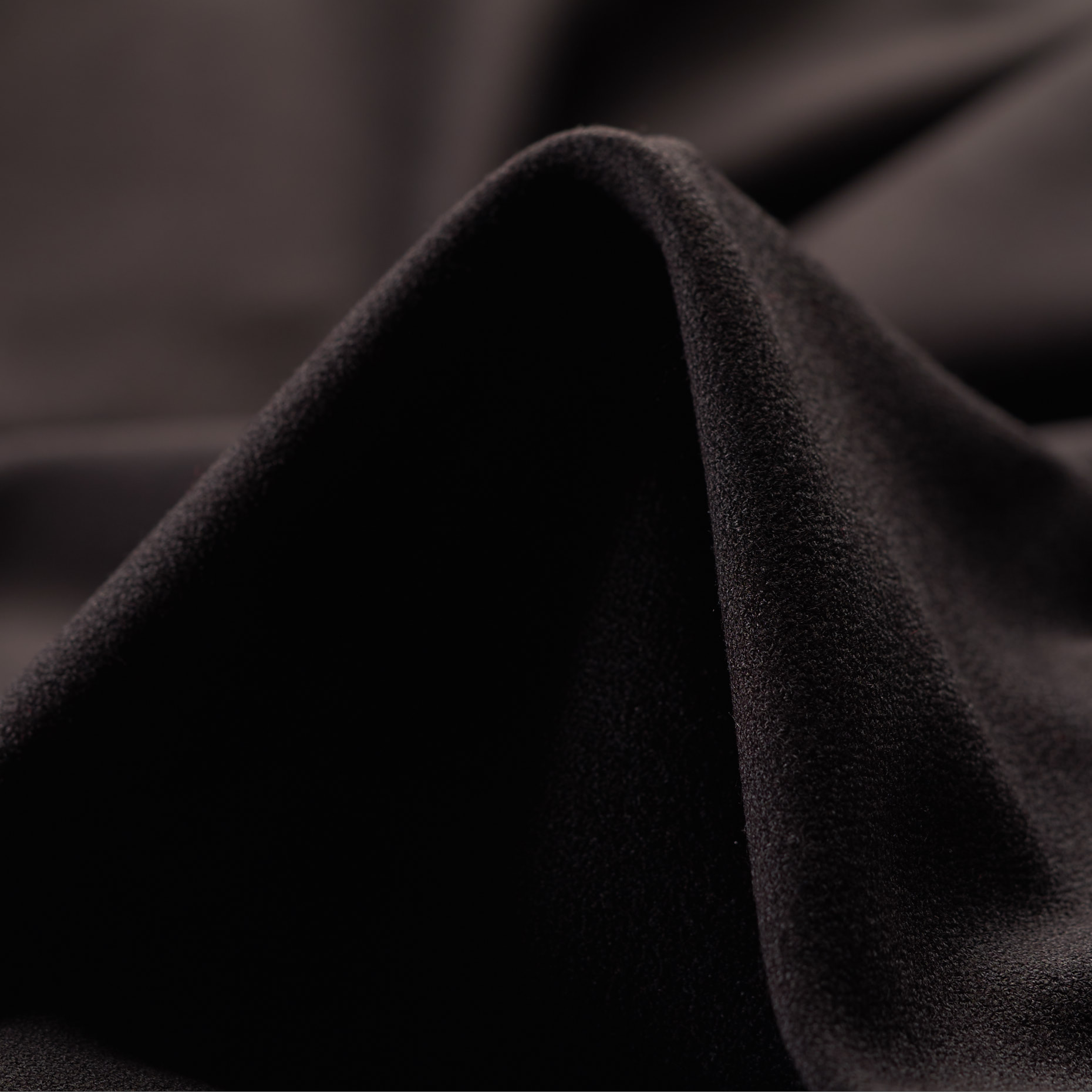 CRÊPE, VISCOSE BLEND, ELASTIC, JET BLACK