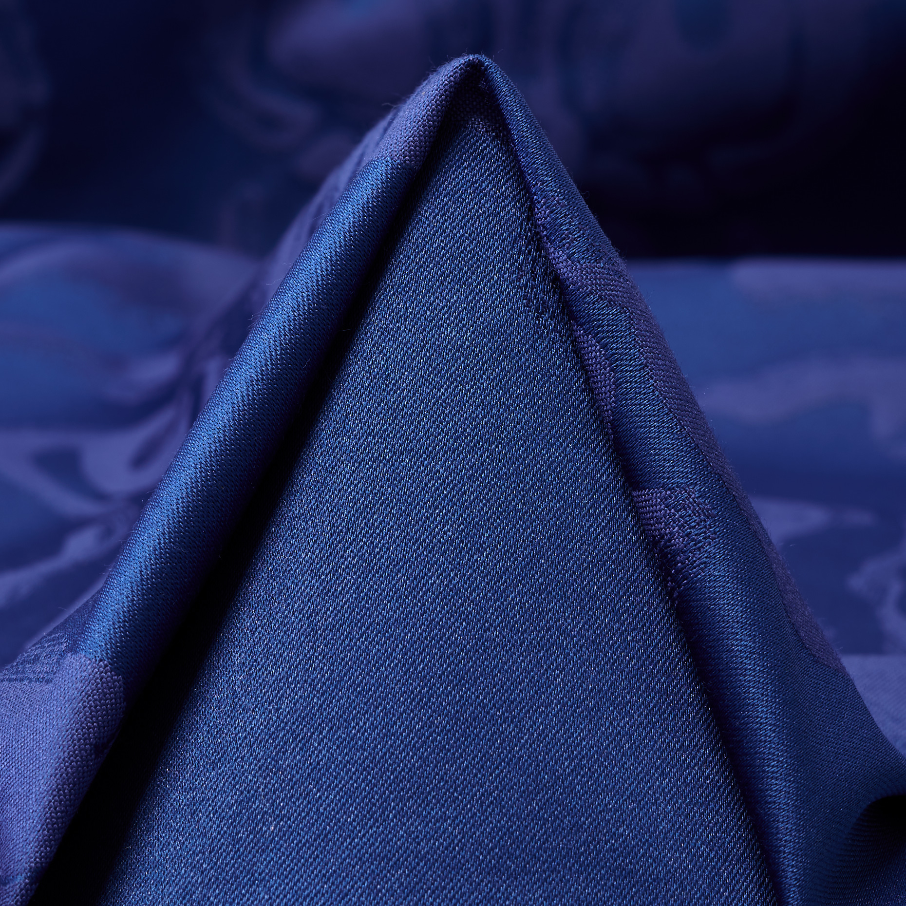 JACQUARD, VISCOSE, TONE ON TONE, TRUE NAVY (F000053656)