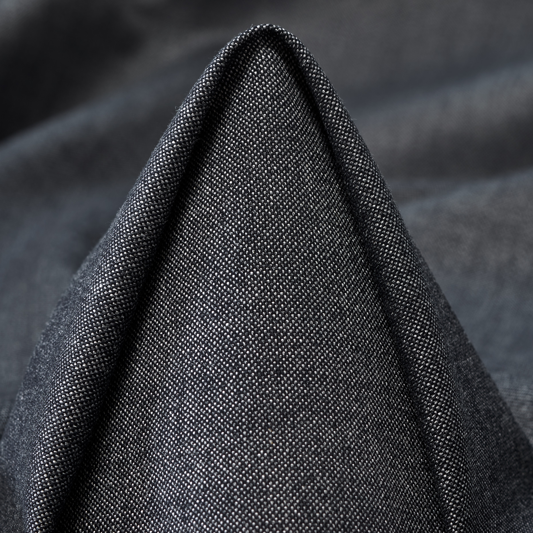 Twill, Wolle, Baumwolle Mix, Asphalt