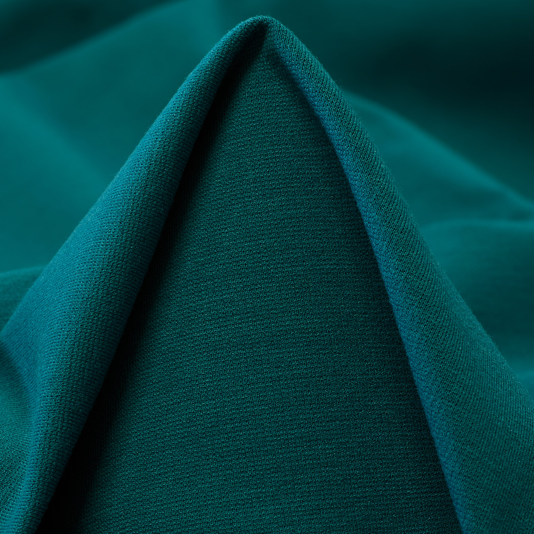 Jersey, Punto Milano, Stretch, Teal (C0002590)