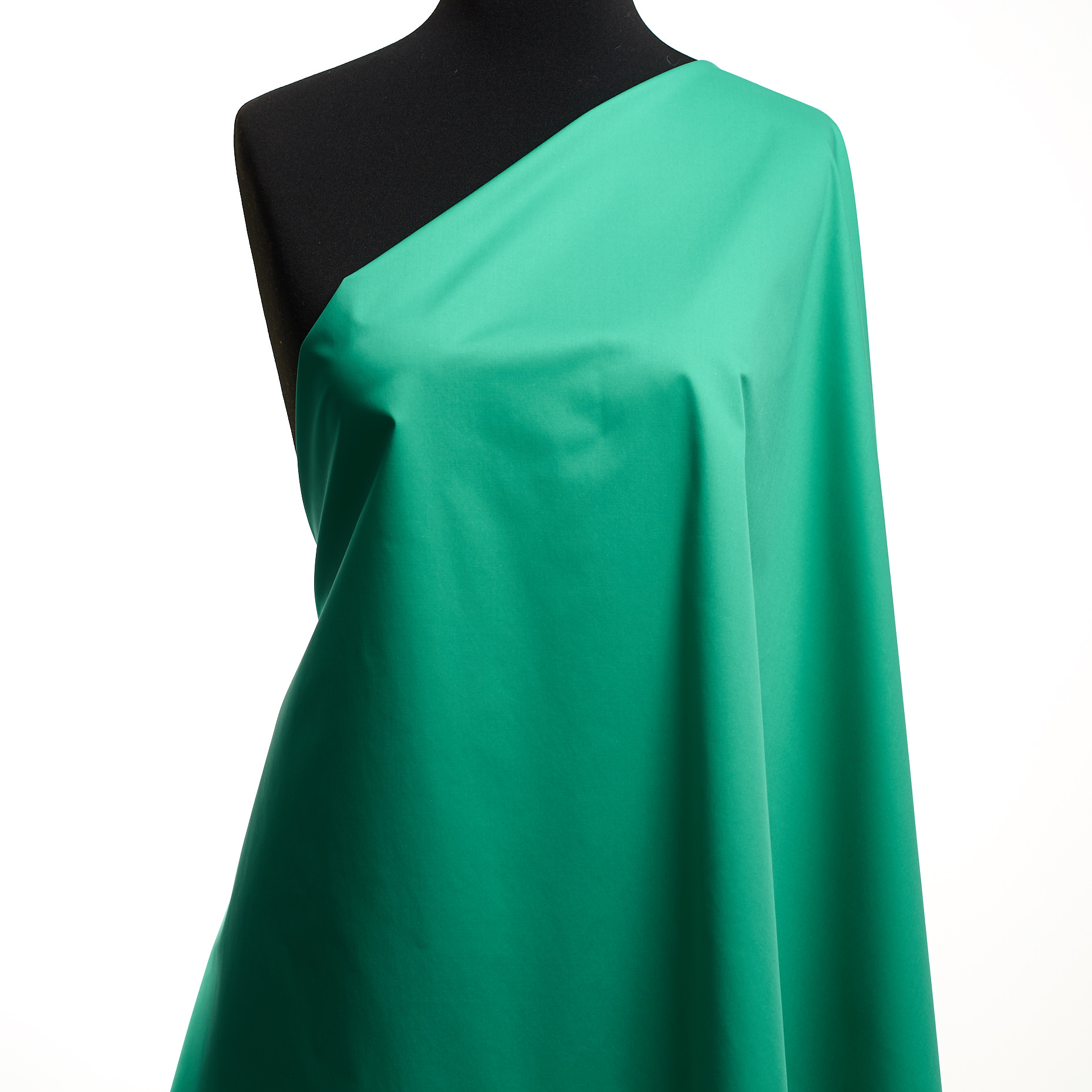 POPLIN, COTTON, ELASTIC, EMERALD