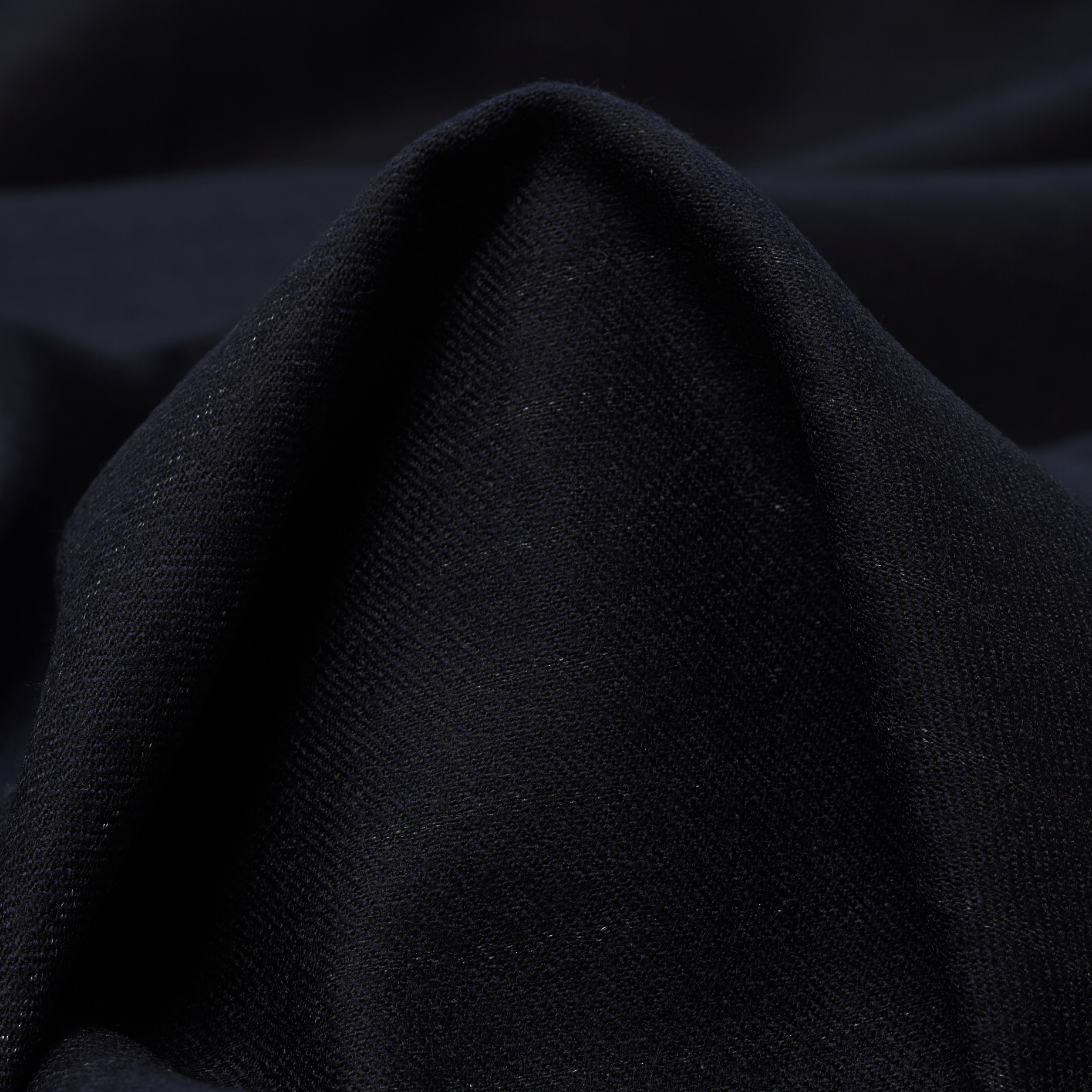 Lekka wełna, Bawełna, Paski w prążki, Midnight Blue