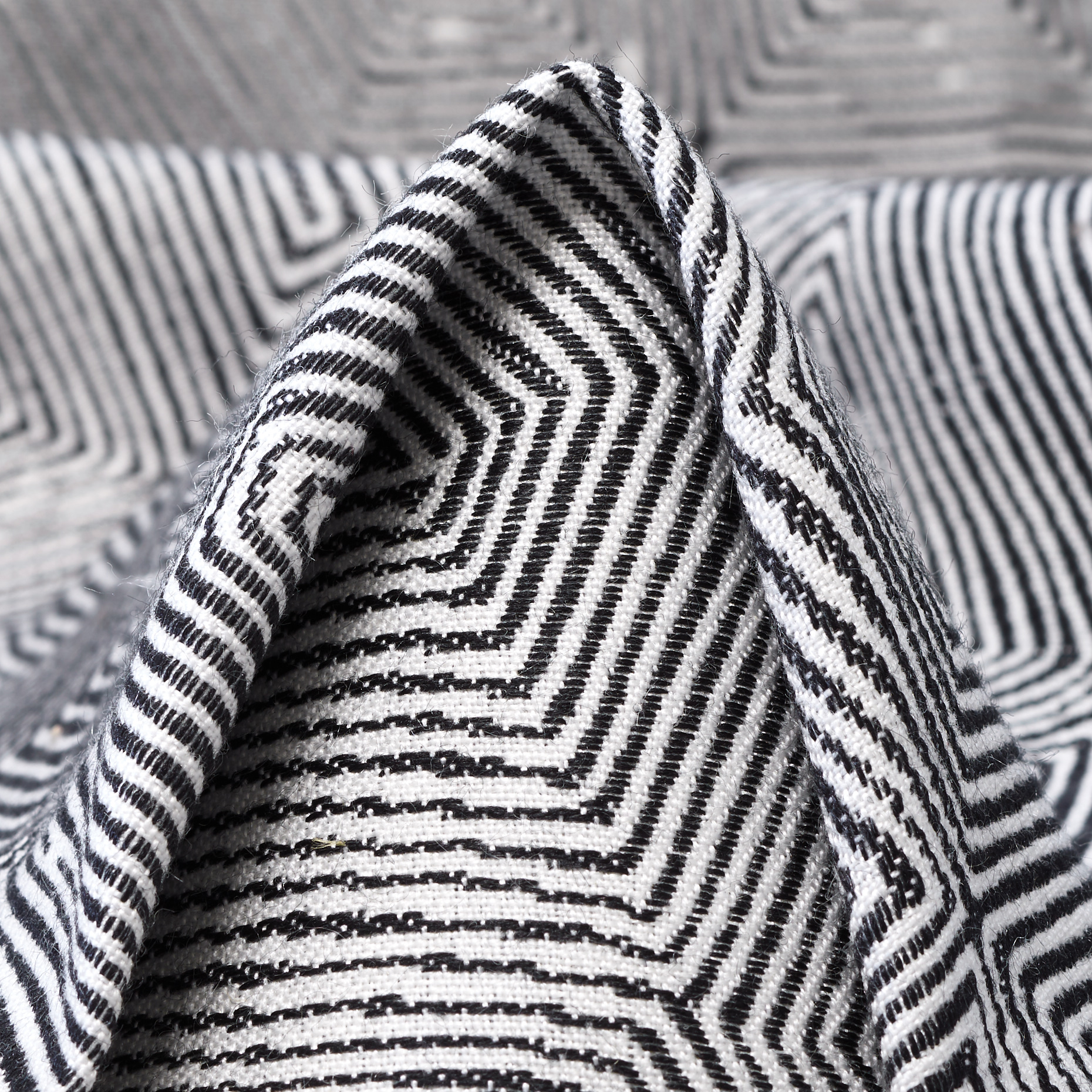 Jacquard, Tela Rígida, Raven Black&Brilliant White (F000053645)
