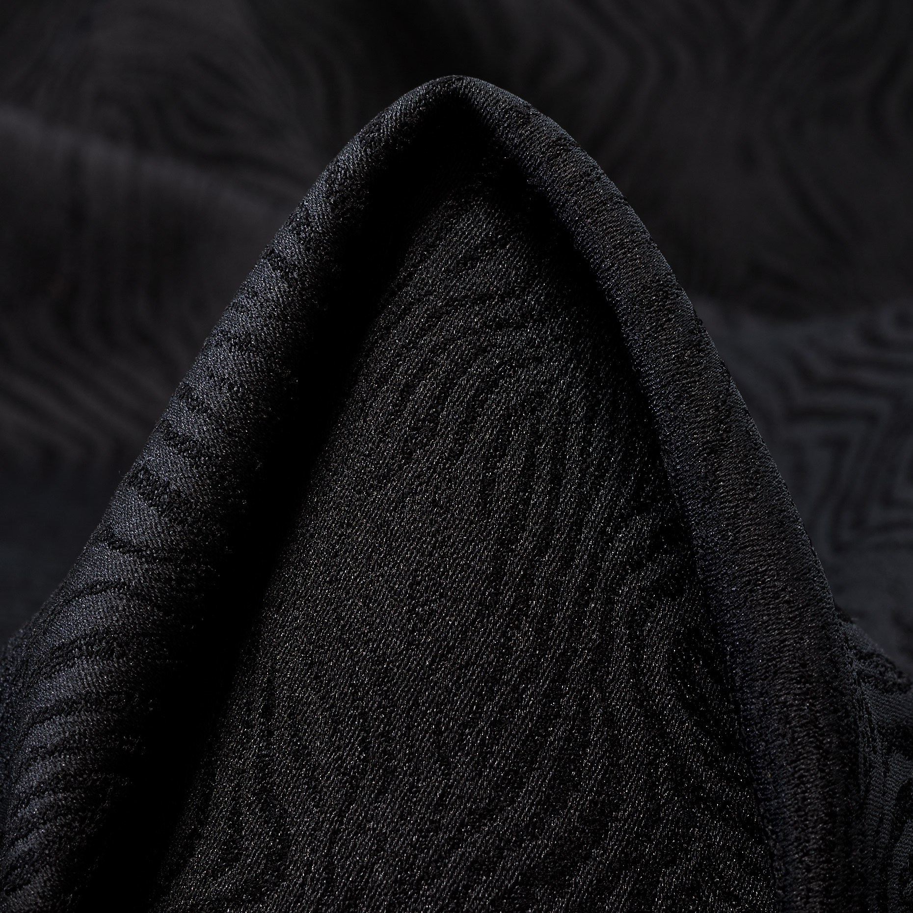 Jacquard, Geometrisch, Elastik, Raven Black (T0000970)
