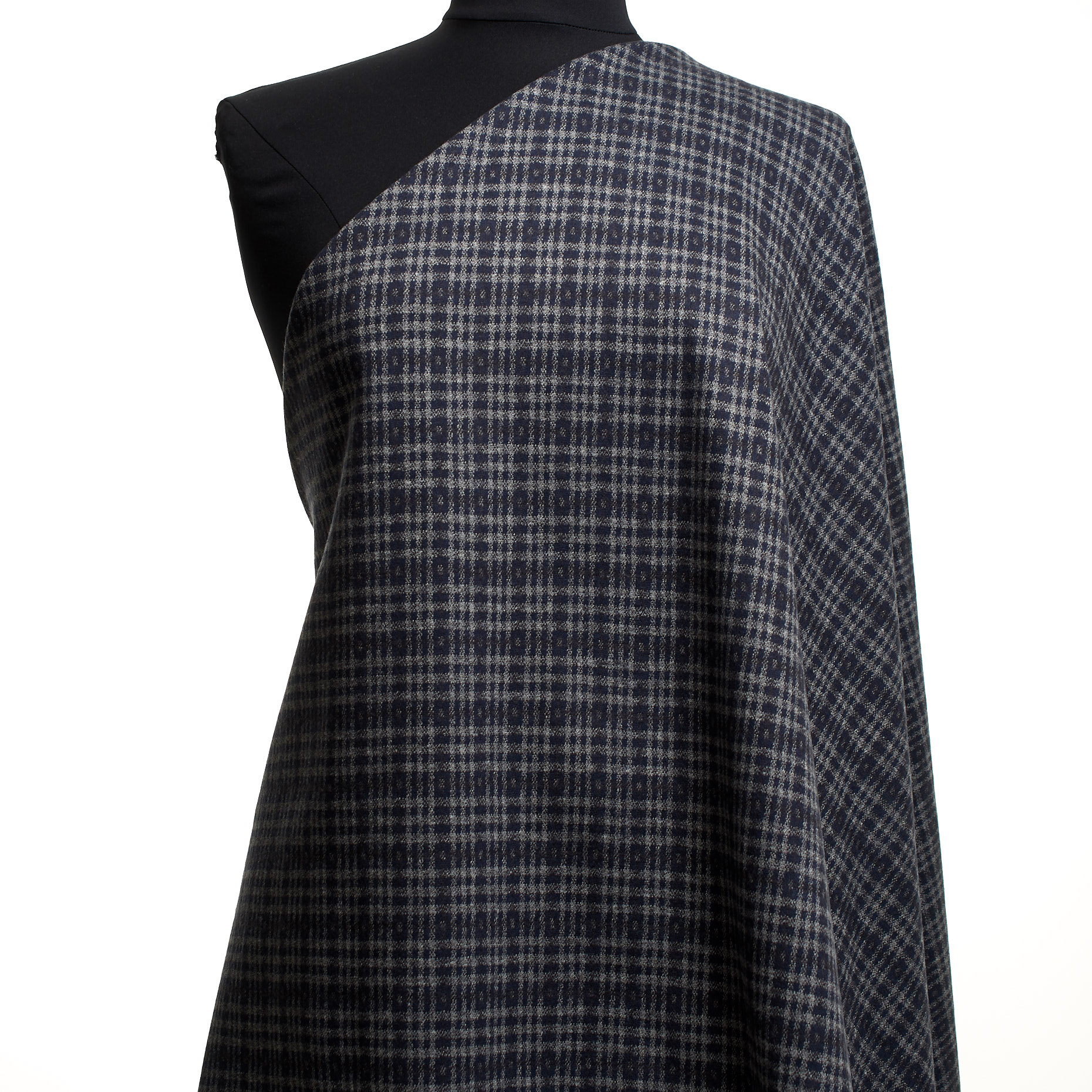 Jersey, Jacquard, Cotton, Paloma&Blue Indigo