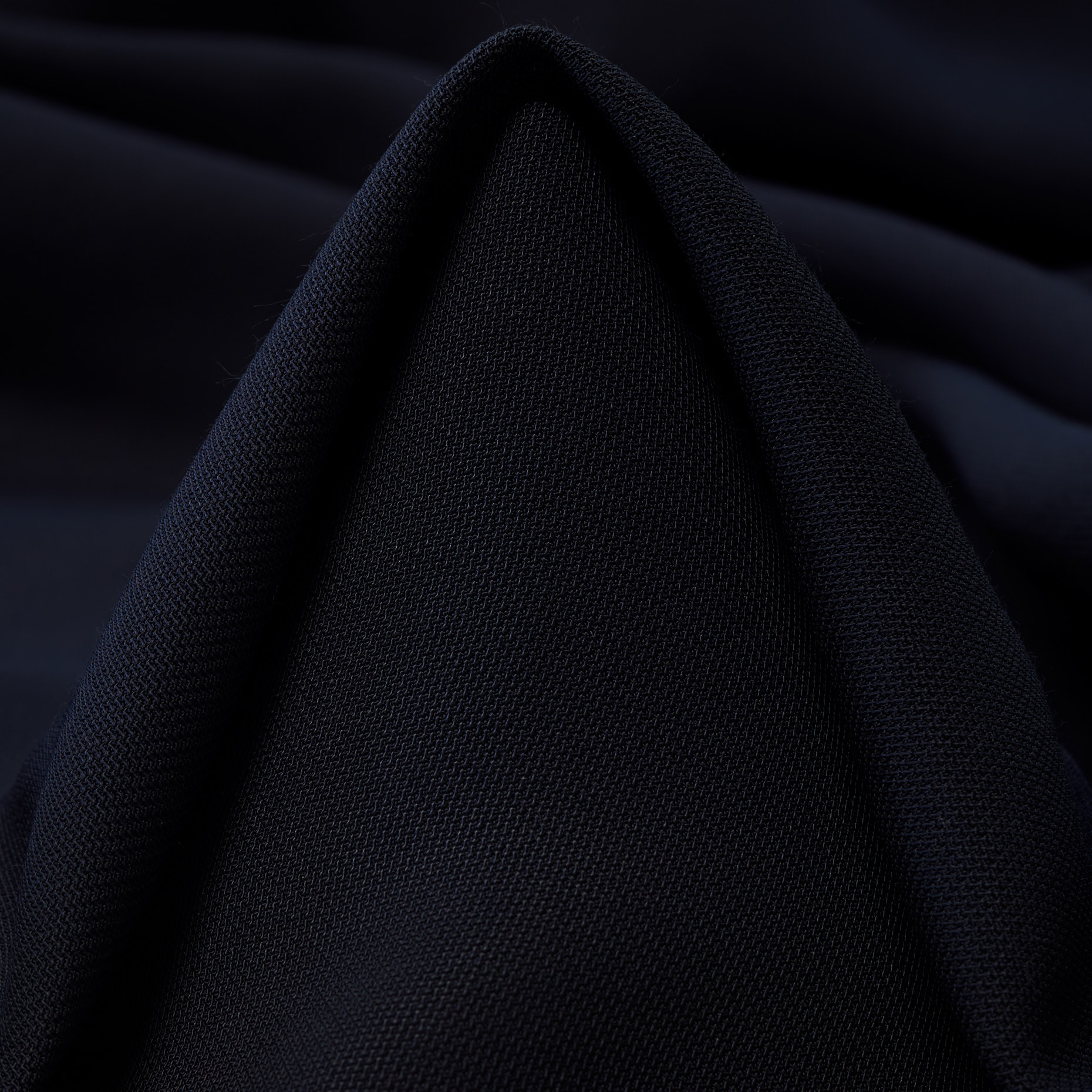 Piqué, Viscose, Raven Black