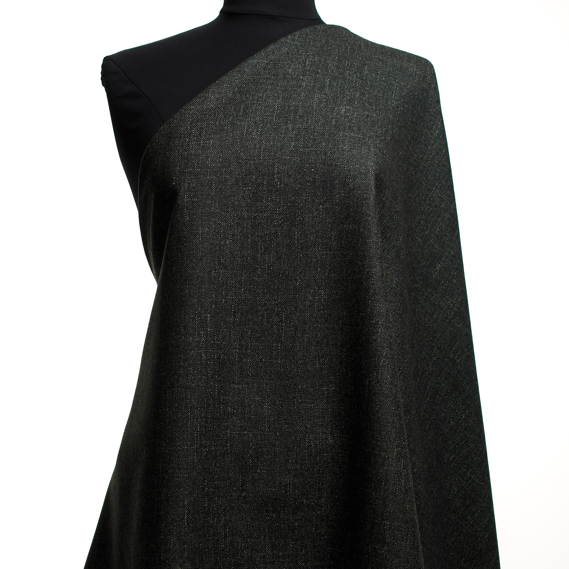Twill, Wolle, Baumwolle Mix, Deep Forest