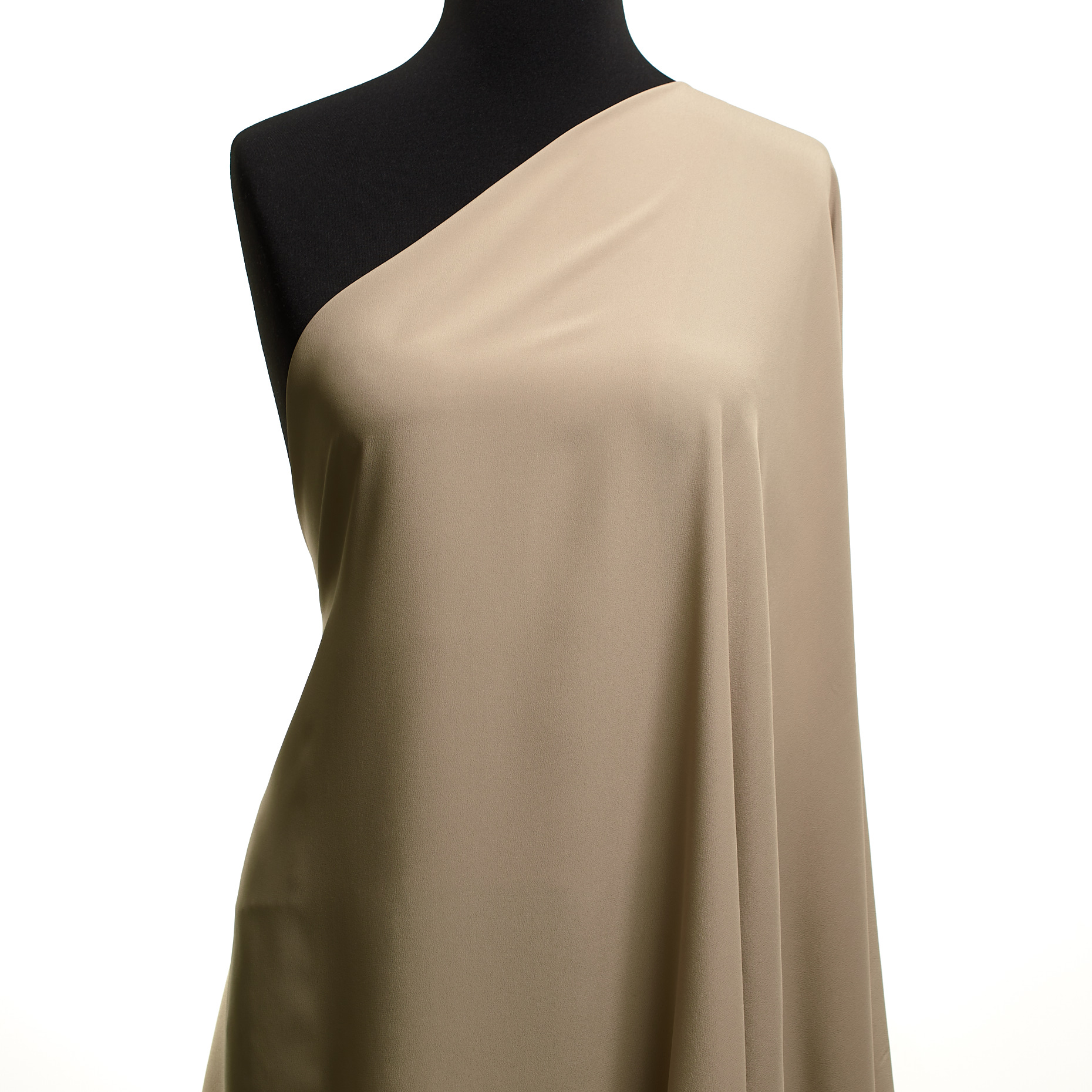 Crêpe, Acetat, Seide, Light Taupe