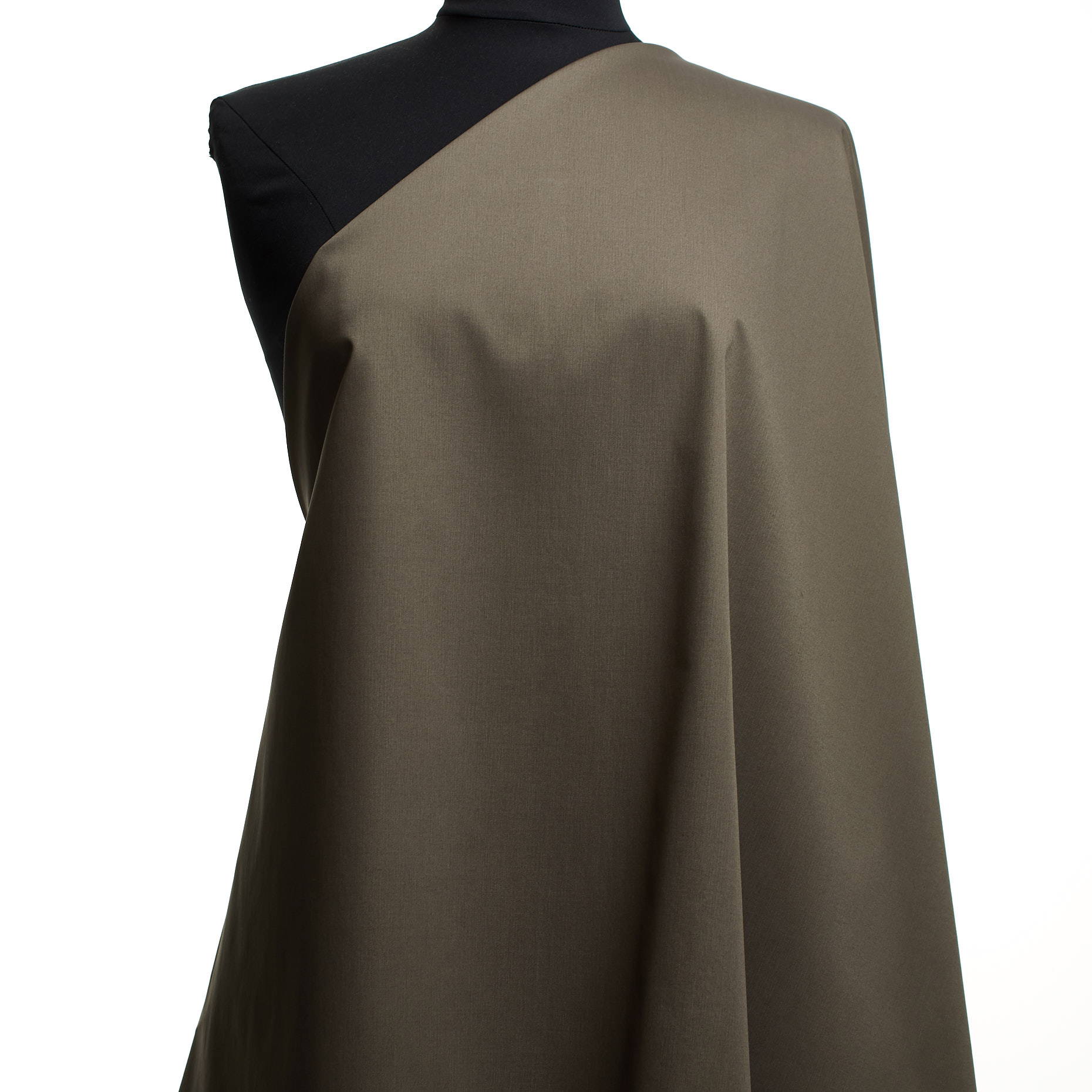 Twill, Baumwolle, Elastik, Olive Night