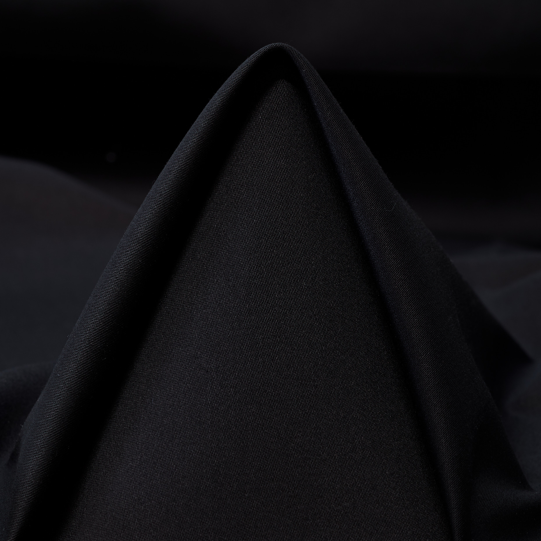 Satin, Baumwolle, Elastik, Raven Black (F000051477)