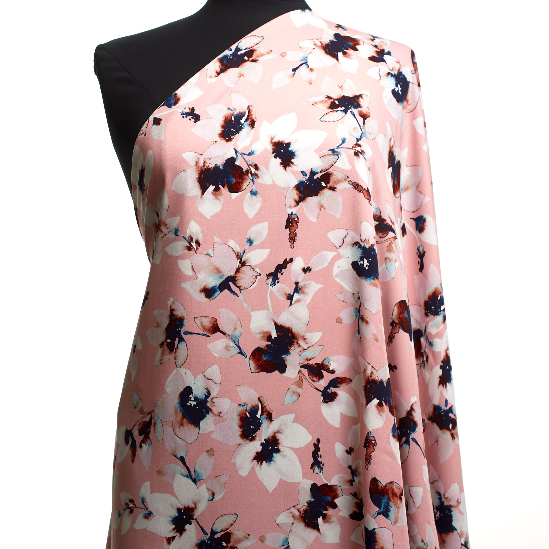 Sergé, Viscose , Imprimé, Chalk Pink