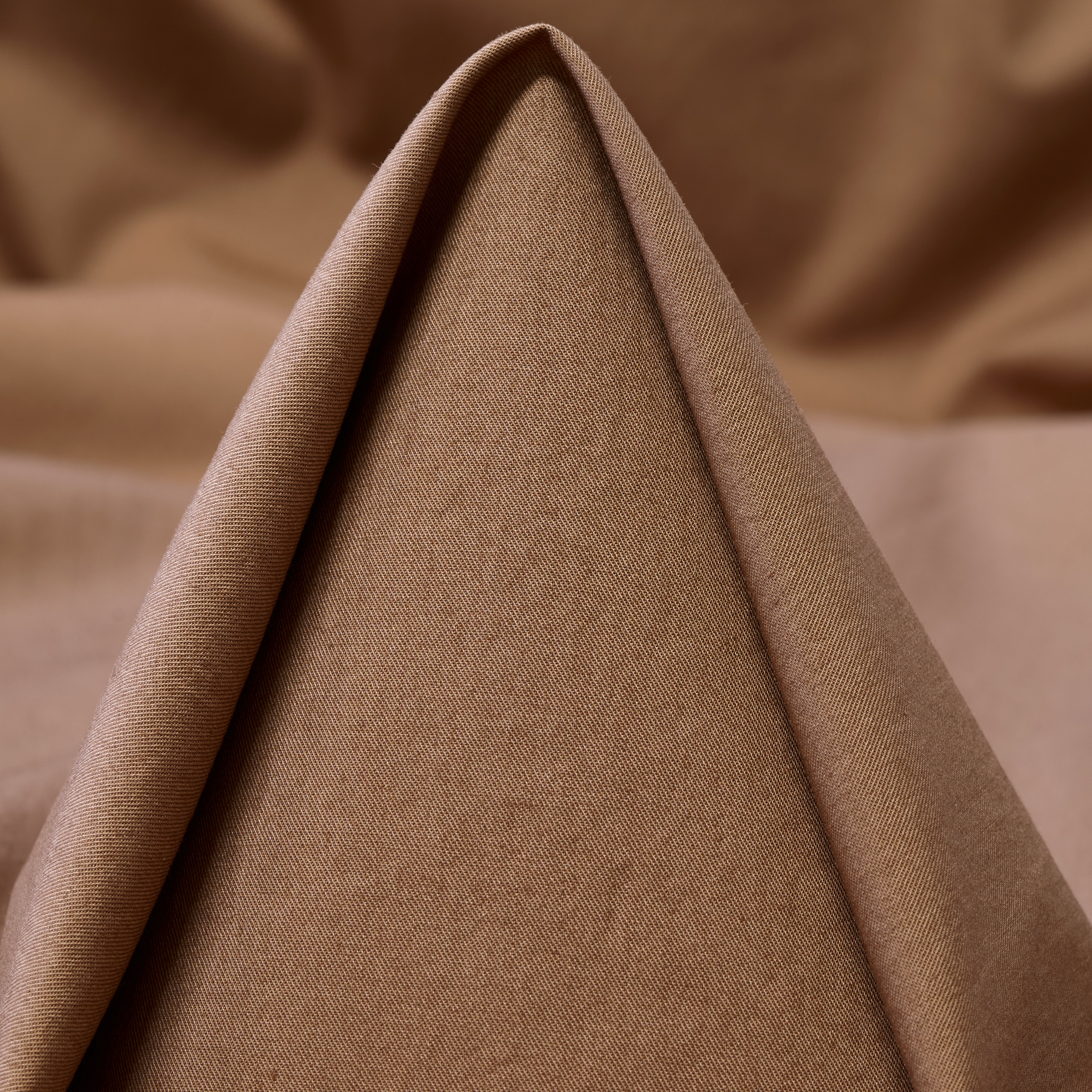 Poplin, Cotton, Elastic, Coca Mocha